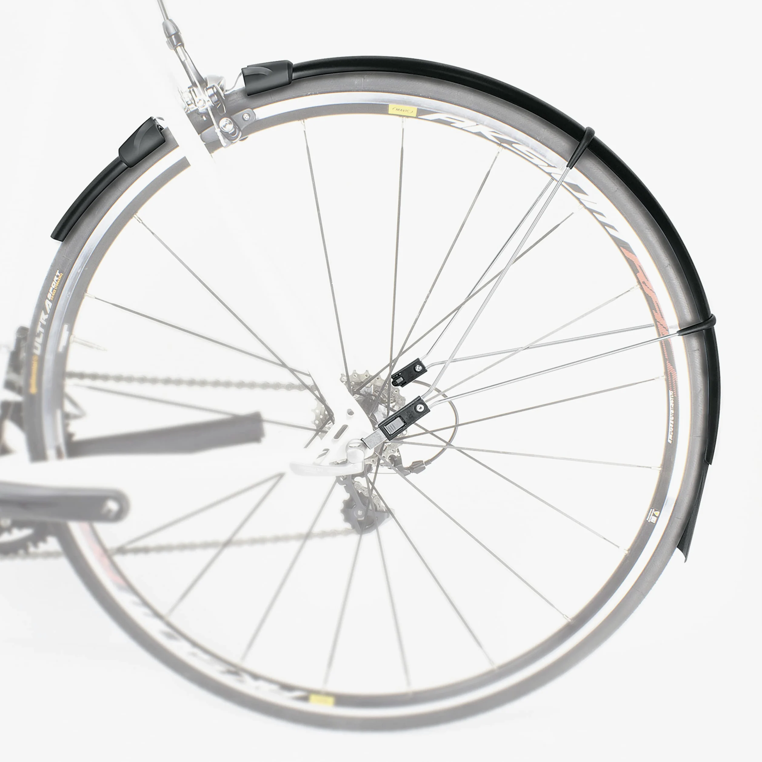 SKS Germany Raceblade Pro & Raceblade - Juego de Guardabarros Largos, Accesorios de Bicicleta para Bicicleta de Carretera (protección de Bicicleta con fijación de liberación rápida, puntales de