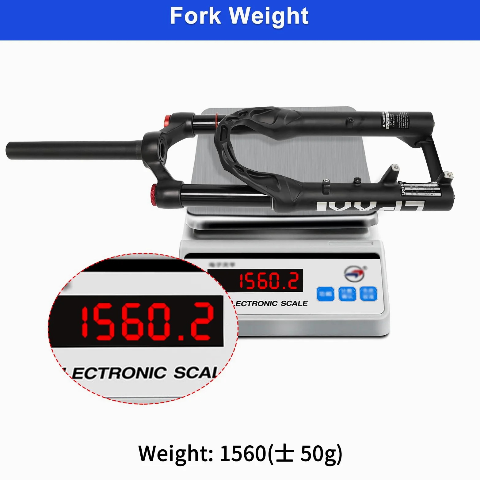 Horquilla de suspensión neumática de bicicleta de 20 pulgadas, 120 mm de viaje, horquilla QR MTB de 9 mm, tubo recto de 1 1/8 pulgadas, bloqueo manual, horquilla delantera de freno de disco