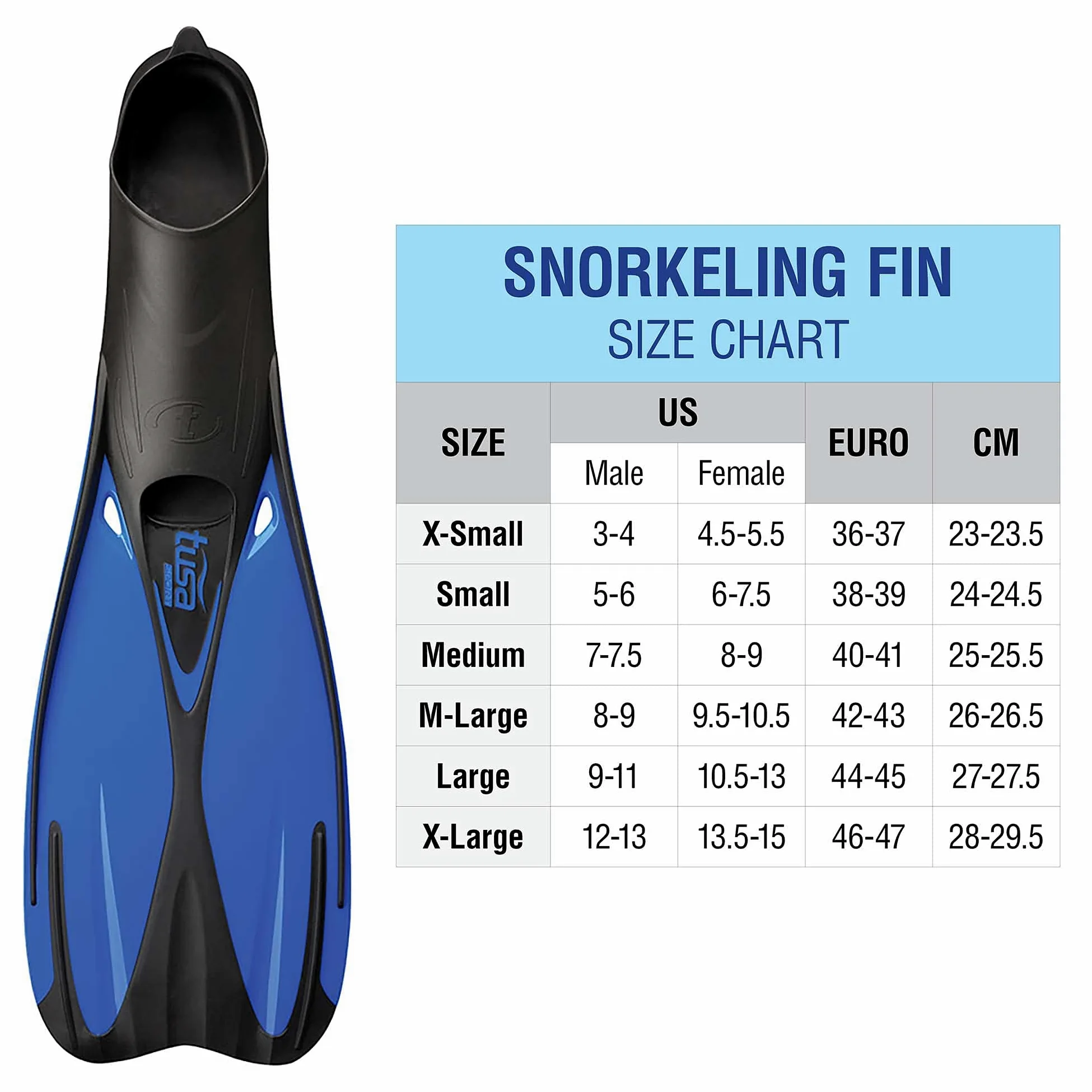 TUSA Sport UF-0202 - Aleta de pie Completo,
