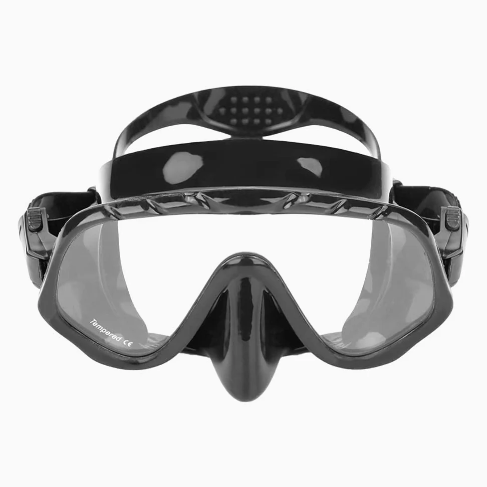 JINGYAN Gafas de natación Máscara de Buceo Lente Cristal Templado Profesionales Adultos para Subacuático Gafas Accesorio Deportivo Agua