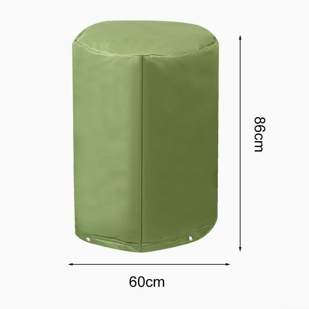 Cubierta para bomba de pozo, 50 x 50 x 86 cm, verde, aislamiento térmico para tanque para exteriores, protección anticongelante resistente a la intemperie de 5 capas, equipo de jardín para todas las