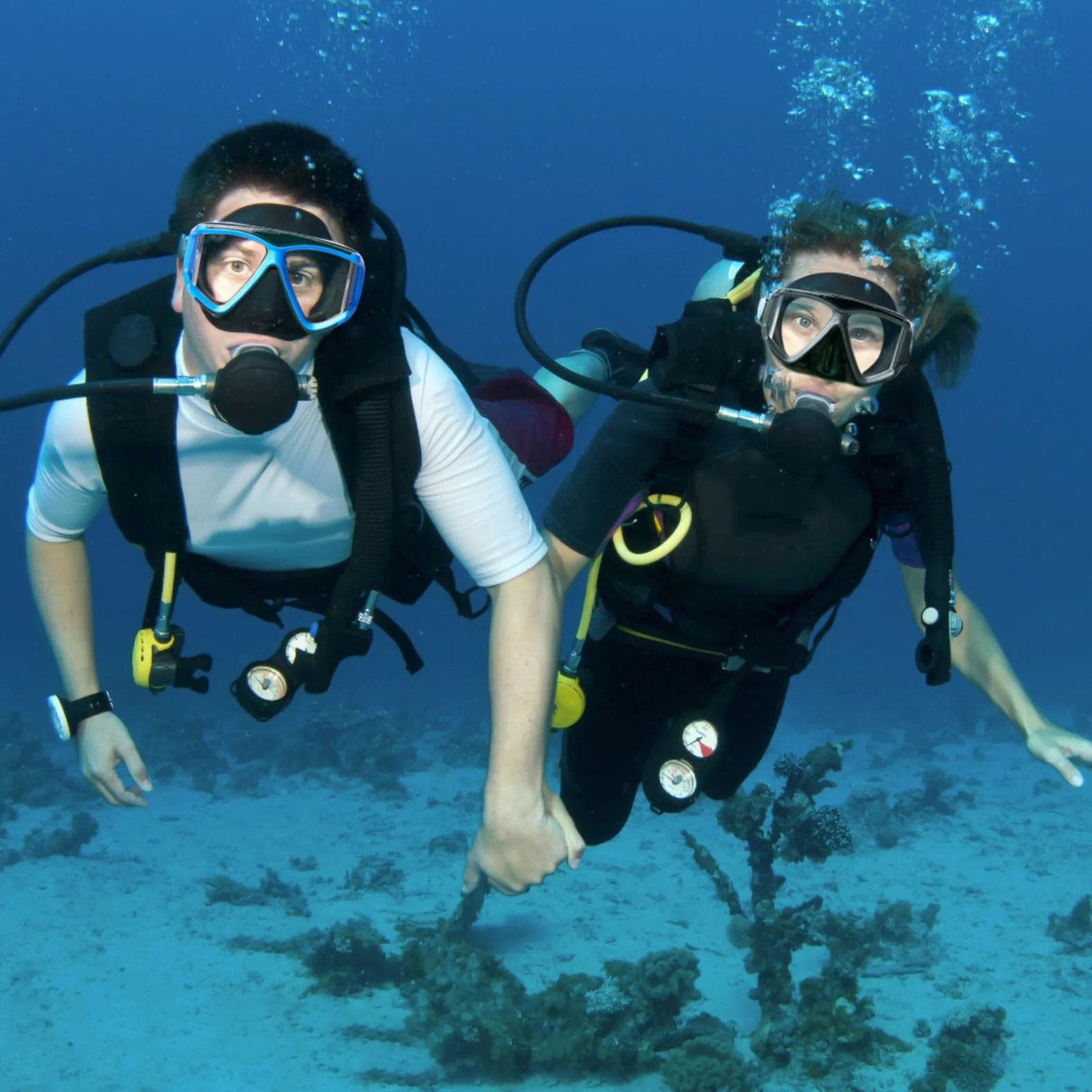 Juego de esnórquel Pano 4 para adultos, máscara de esnórquel profesional antivaho, máscara de buceo de vidrio templado para buceo libre, esnórquel y natación (juego de esnórquel azul)