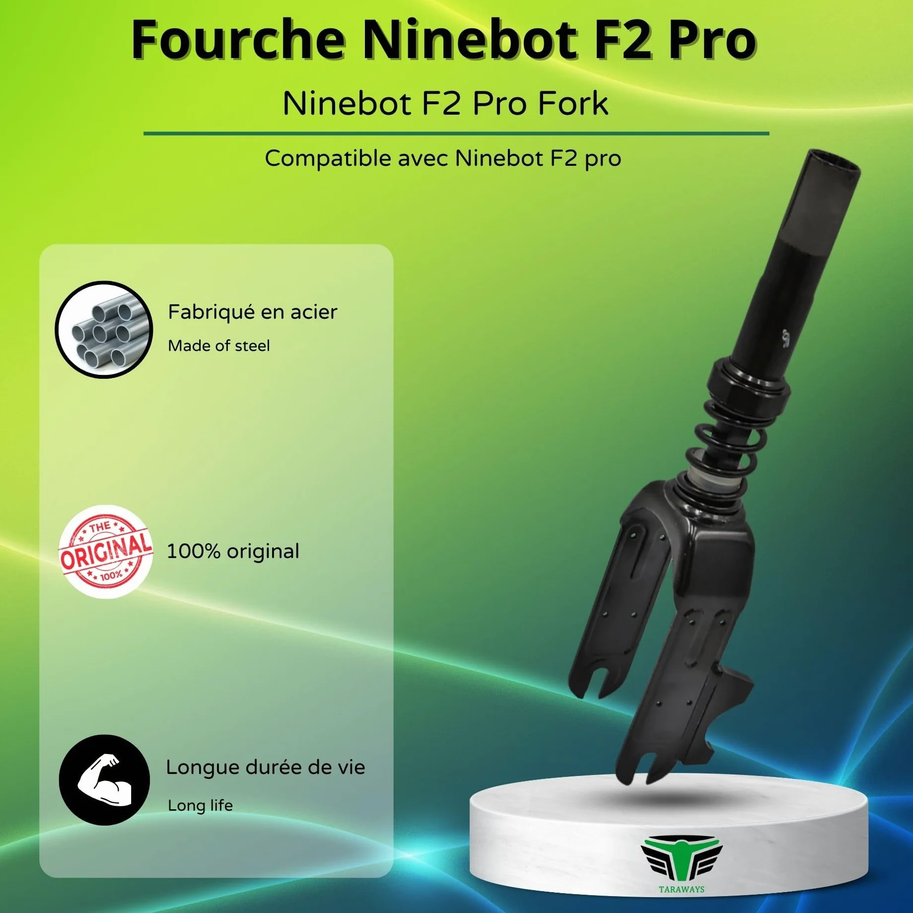Ninebot F2 Pro Horquilla delantera para patinete eléctrico
