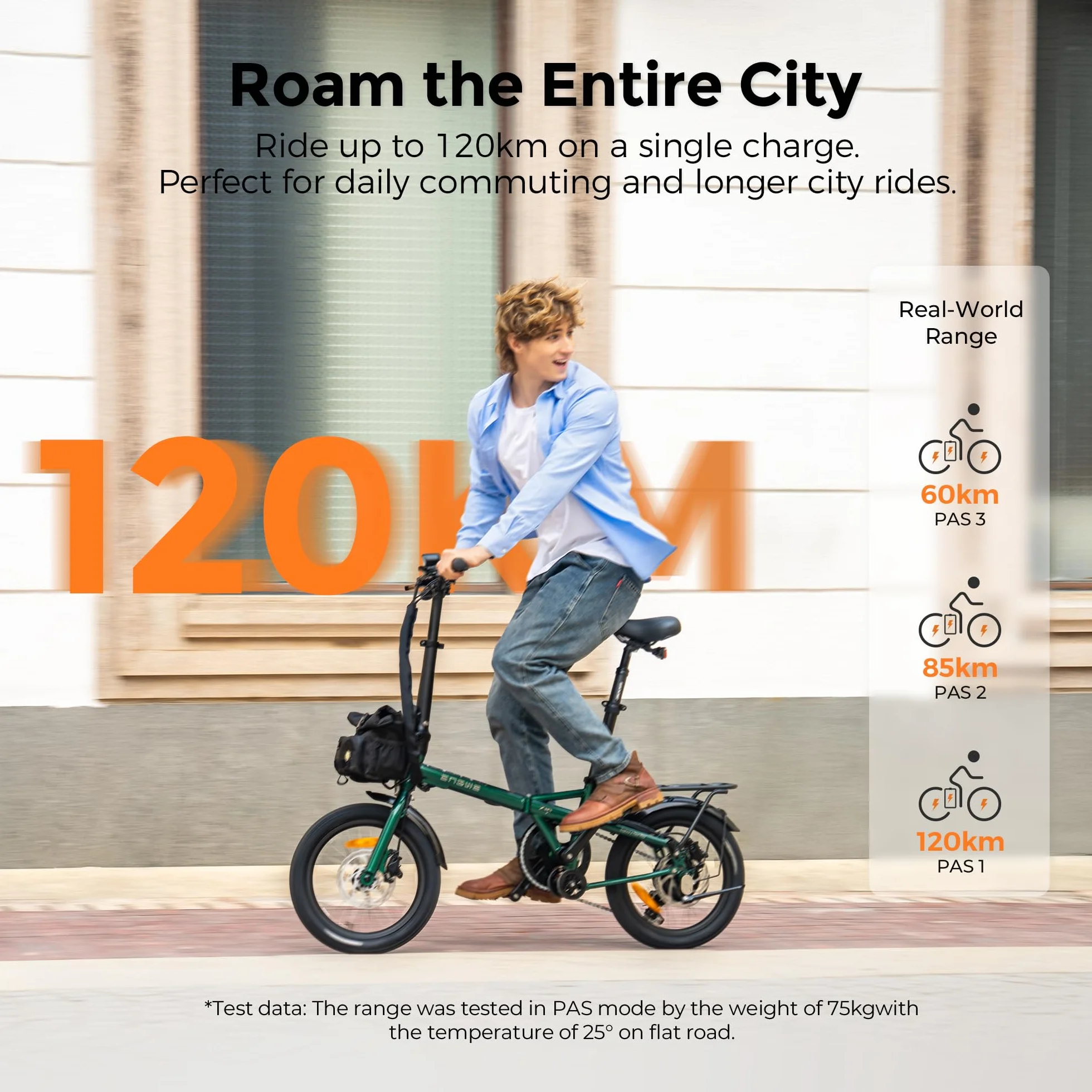 ENGWE Zip Bicicleta Eléctrica Plegable, Bici Electrica Urbana Ligera de 16,9 kg, Autonomía de 120 km (Pas 1), Batería extraíble de 36 V y 10 Ah, Motor de 250 W, Sensor de par y Frenos hidráulicos