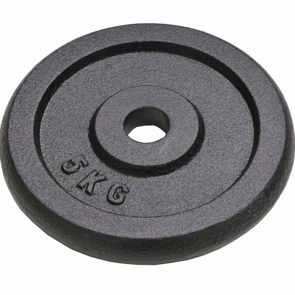 Juego de 4 discos de pesas de hierro fundido negro para entrenamiento de fuerza, musculación muscular, accesorios para gimnasio Homegym