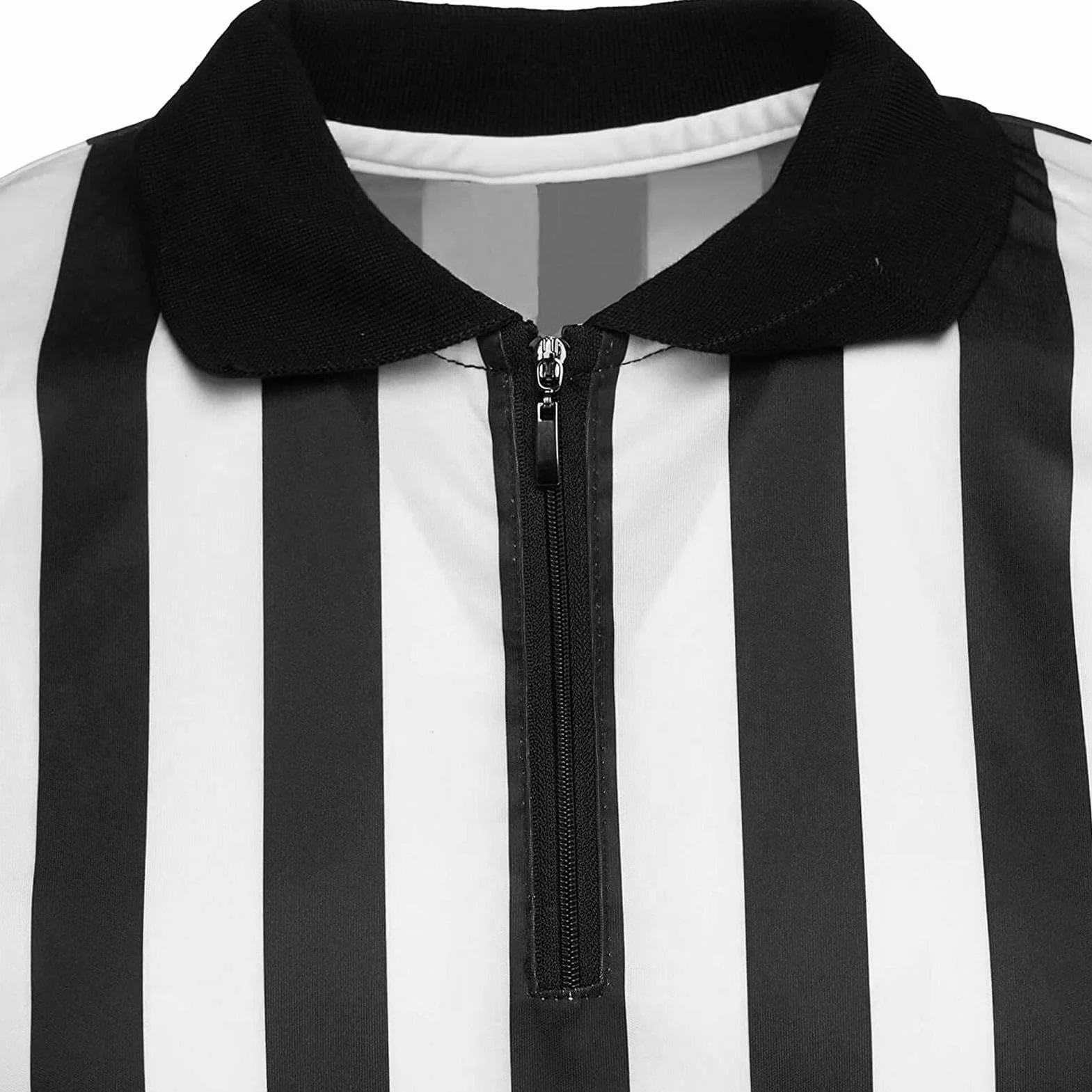 Camiseta de árbitro para mujer, disfraz de jueces con cuello – Camisa de árbitro transpirable que absorbe la humedad para béisbol, lucha libre, fútbol, baloncesto, fútbol, hockey, porristas