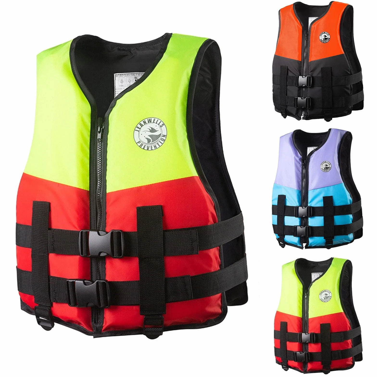 Unisexo Chaleco de Kayak con Cintura Ajustable y Cremallera, Chalecos de Kayak de Pesca for Nadar, Surfear, a la Deriva, Verano