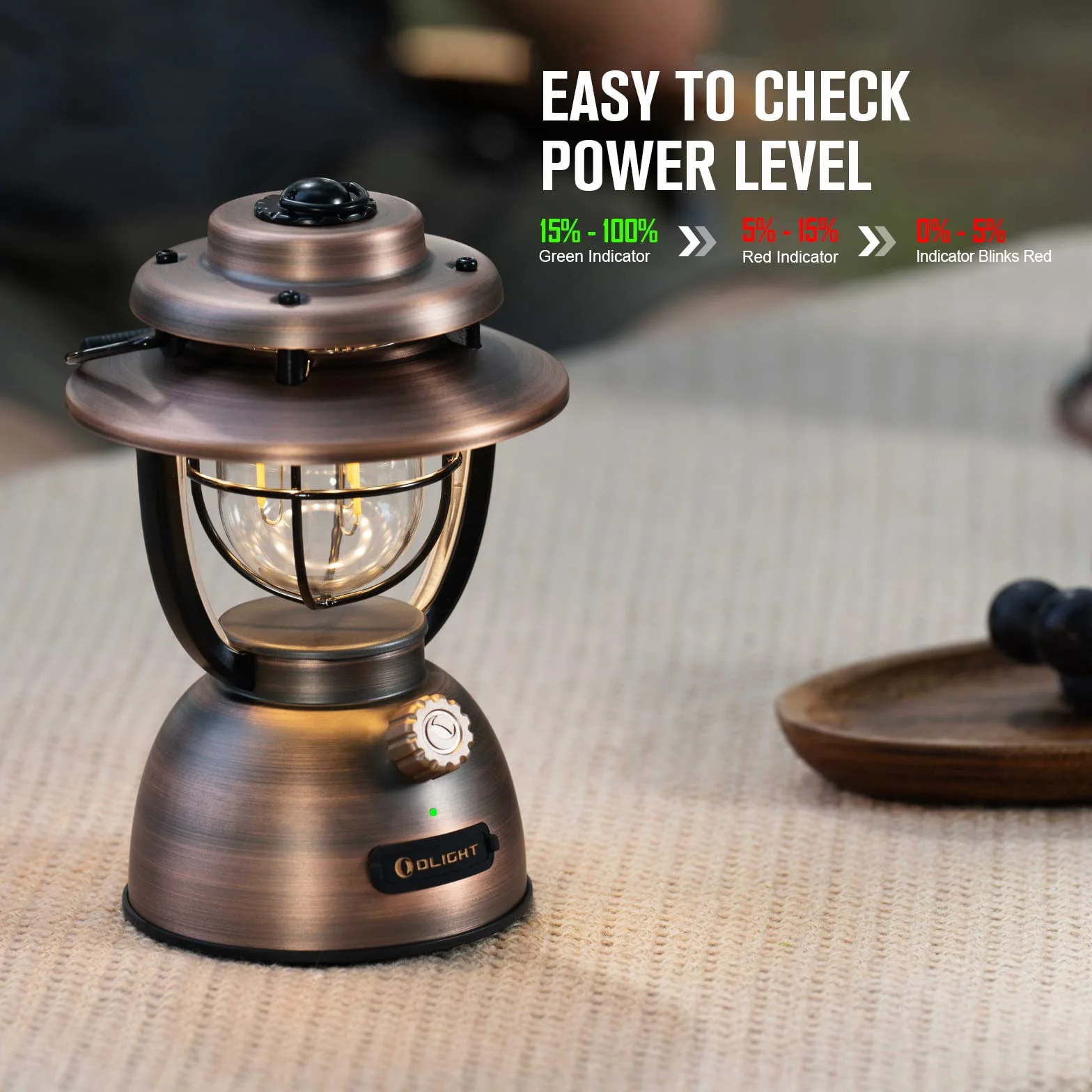 OLIGHT Olantern Classic 2 pro Linterna Camping Recargable 300LM con Recargable por USB Impermeable IPX5 Lámpara de Emergencia 2 Modos de Iluminacion Farol para Trabajar y para Exteriores Camping