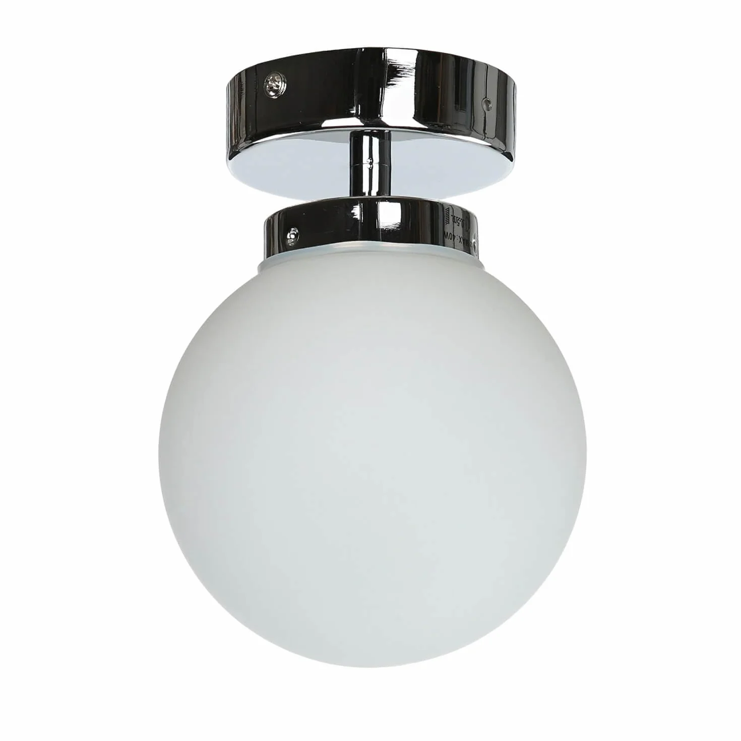 Lámpara de techo bola metal y cristal cromado 1x G9 intercambiable para baño pasillo iluminación atemporal compacta