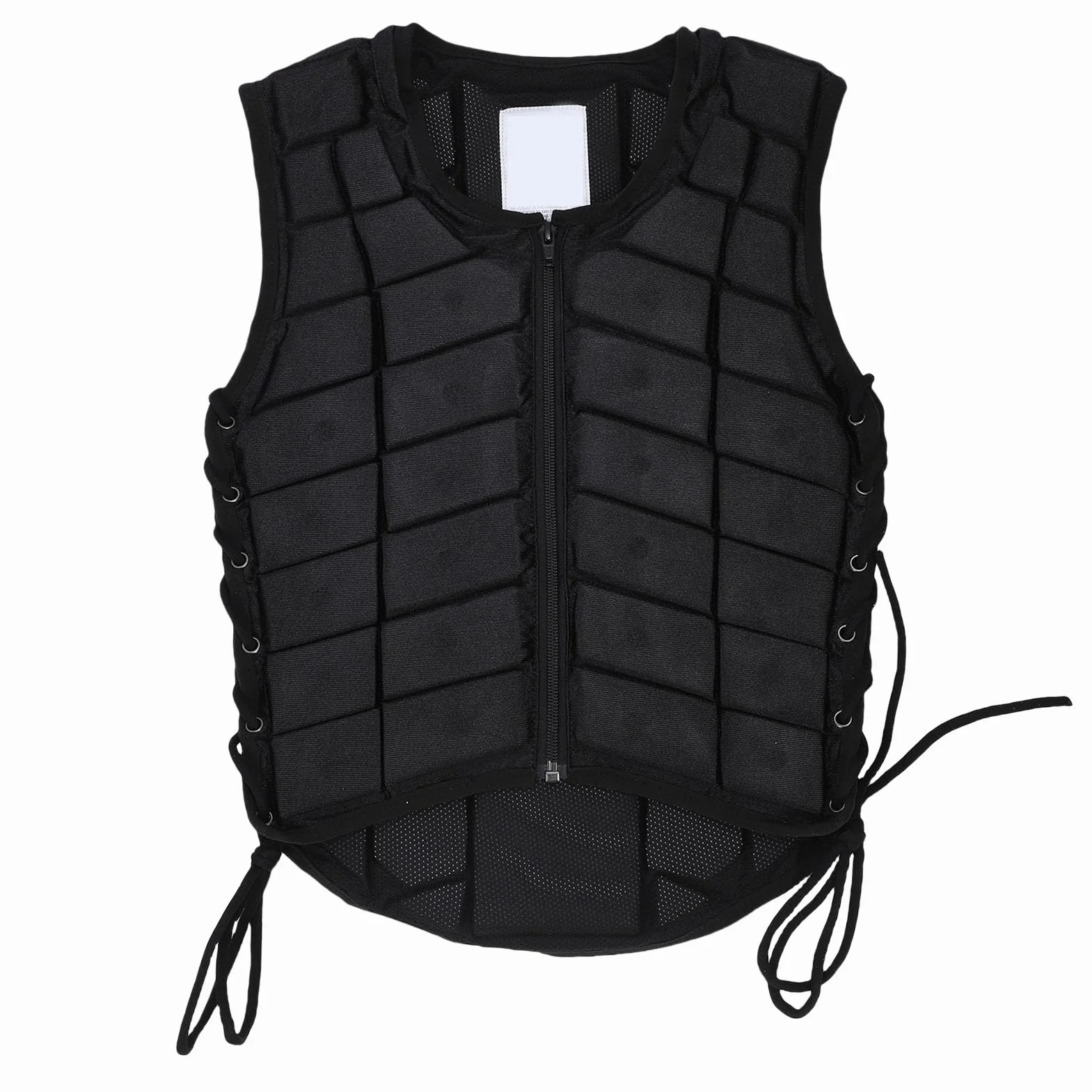 RiToEasysports Chaleco para Montar a Caballo para Niños, Chaleco Protector Ecuestre de Caballos de Cabello Absorción de Choque con Lados Ajustables Cierre de Cremallera Forro Transpirable para