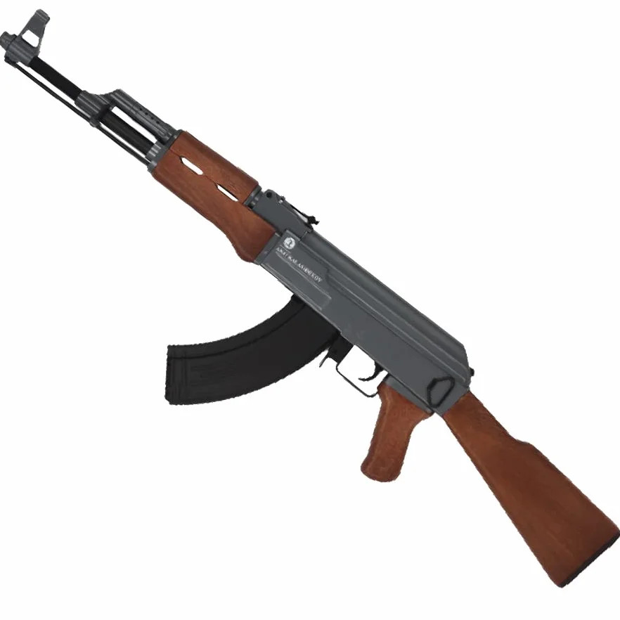 Kalashnikov AK47 AEG eléctrica (6mm) | Arma Larga de Airsoft (Bolas de plástico) semiautomática/Full Auto + biberón de munición