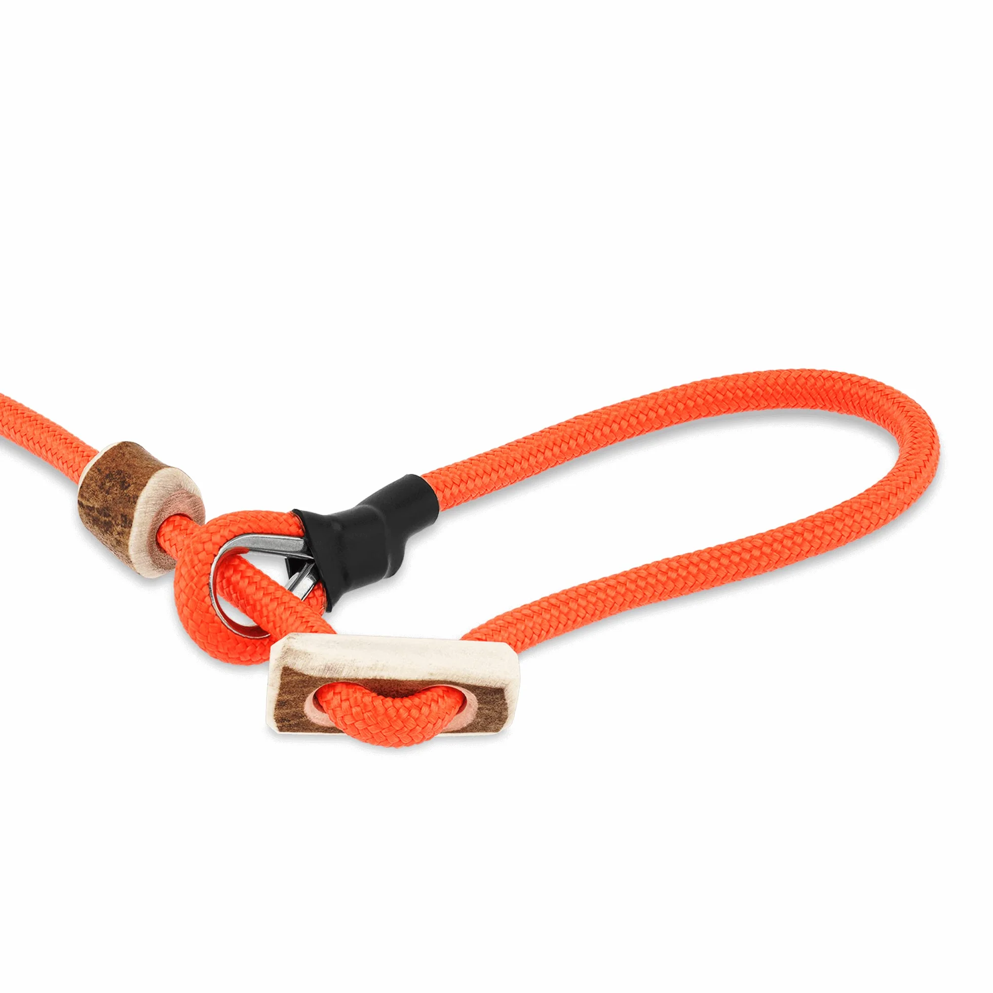 Capazo de Moxon Durham | Ideal también como correa de caza | regulable sin niveles | Silencioso y con tope de tracción (naranja)