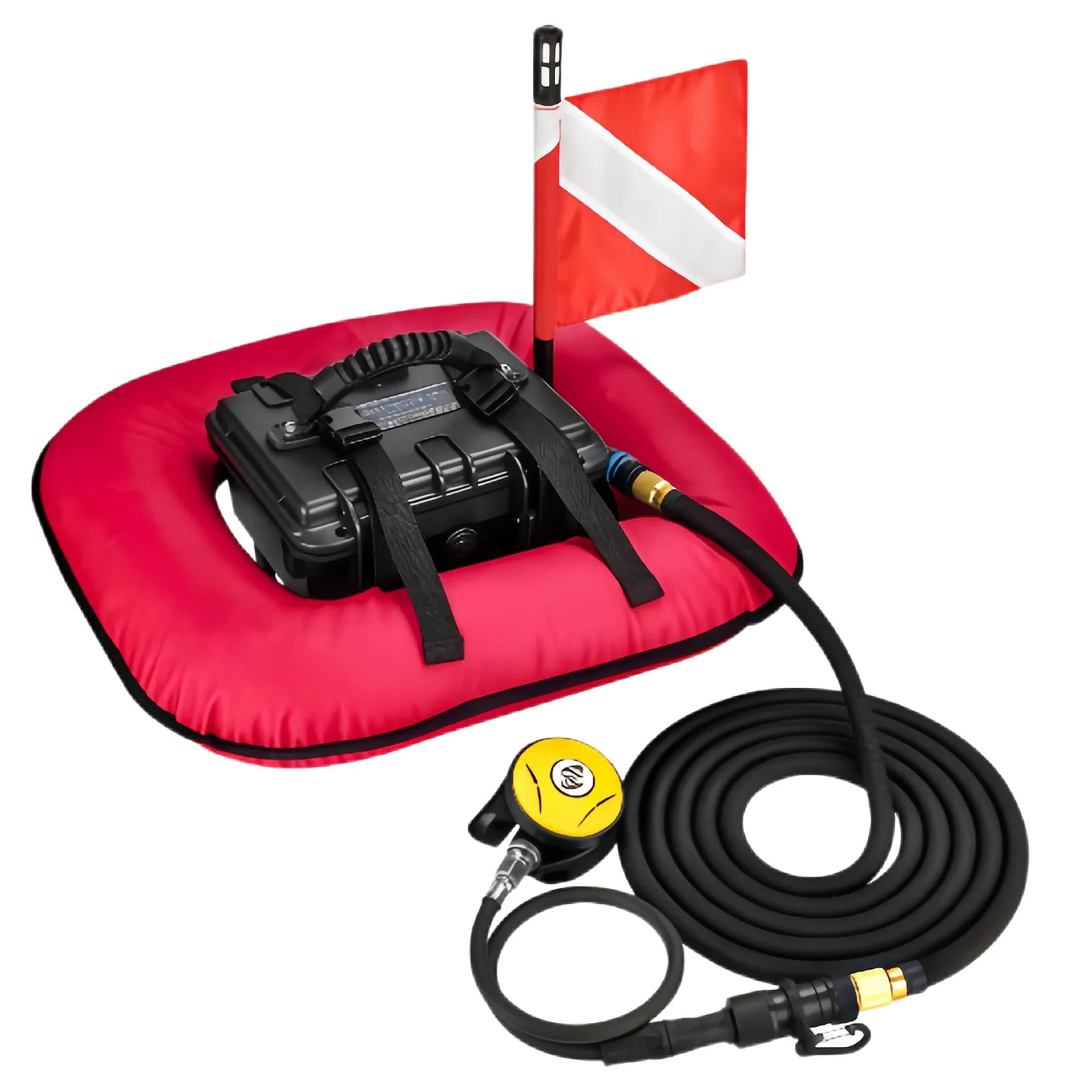 Sistemas de Buceo sin Tanque Dispositivo portátil de respiración subacuática Red | Autonomía de 60-70 minutos, suministro de aire de 52 l/min, carga de 2 horas. Para pesca submarina y buceo.