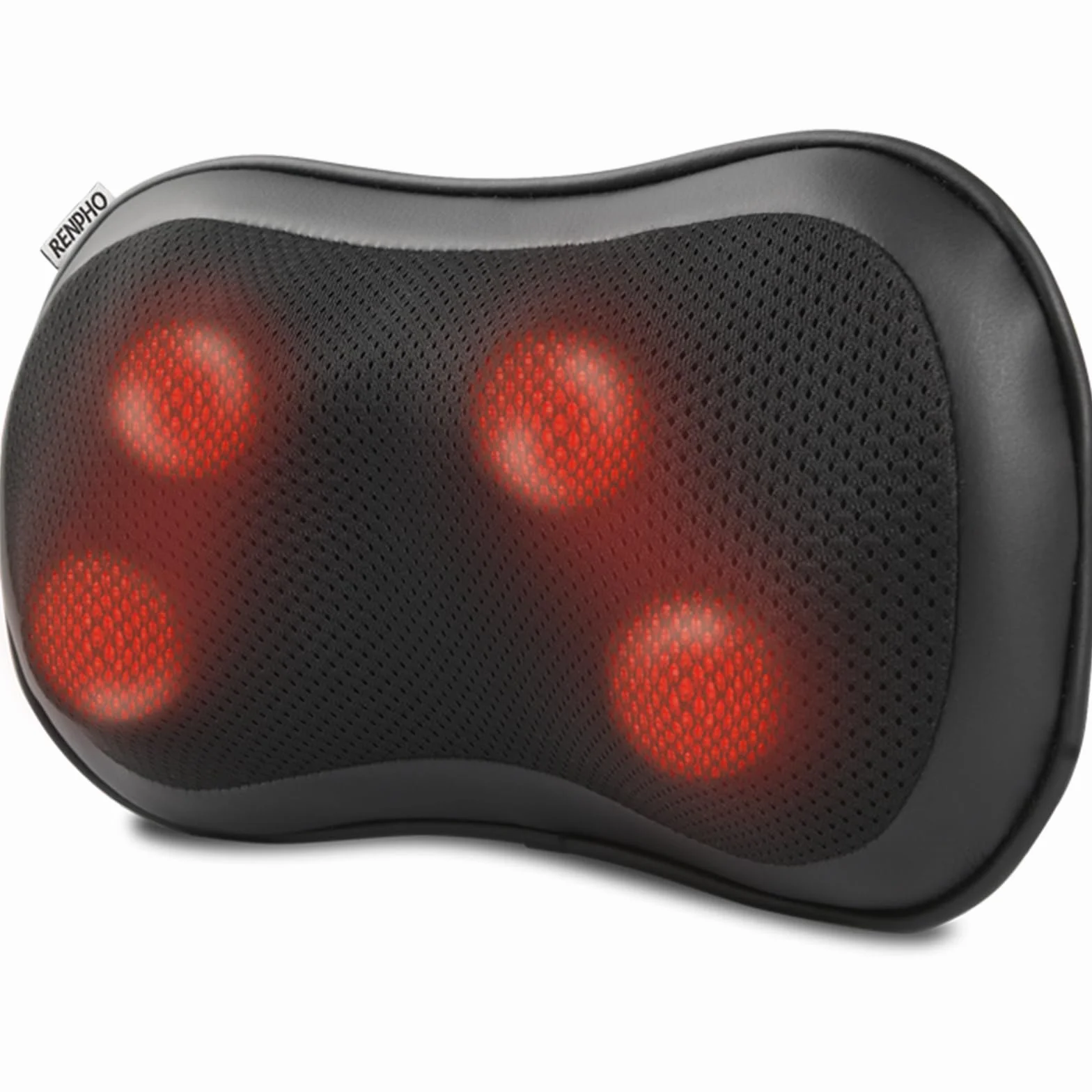 RENPHO Masajeador Espalda con Calor, 3 Velocidades Shiatsu Eléctrico Cojin Masaje Cuello y Hombros