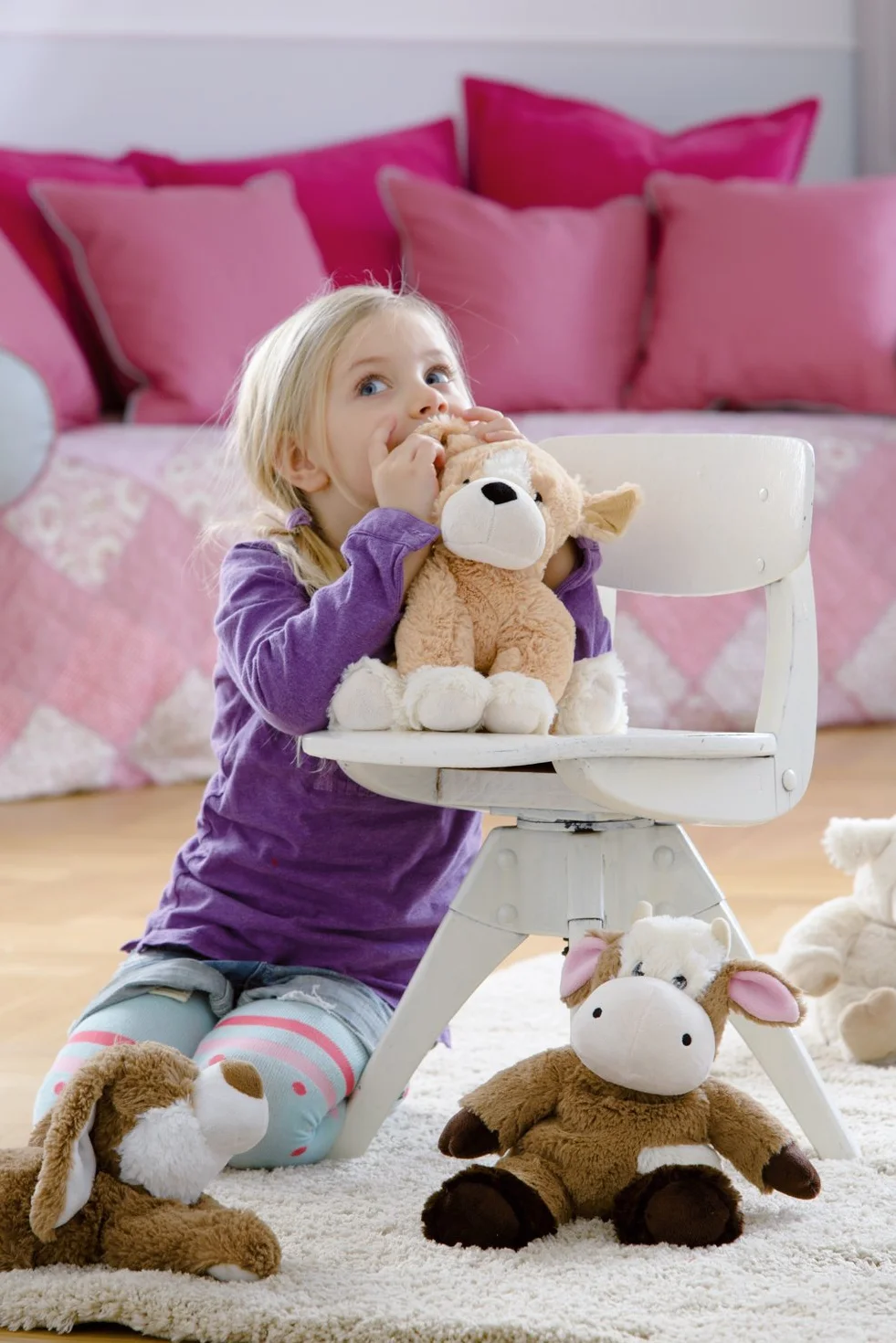 Peluche Térmico de Lavanda con Semillas Apto Microondas Calor Frío Oso Dormilón Púrpura