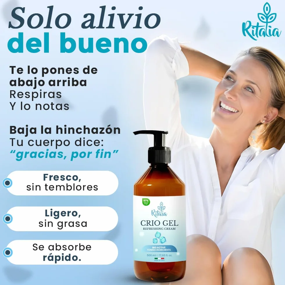 Ritalia CREMA GEL FRIO PIERNAS CANSADAS BIO 500ml na varices i obrzęk nóg