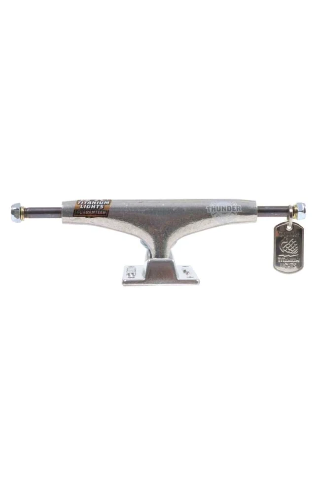 Thunder Trucks Eje para Skate, Titanium Lights 3-147Mm Polished (Default, Plata)