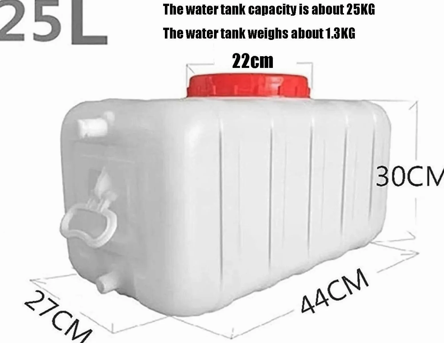 Cubo de Almacenamiento de Agua para Coche, Tanque de Agua portátil con asa para Camping y Viajes al Aire Libre, Tanque de Agua de Gran Capacidad, contenedor de Almacenamiento de AG