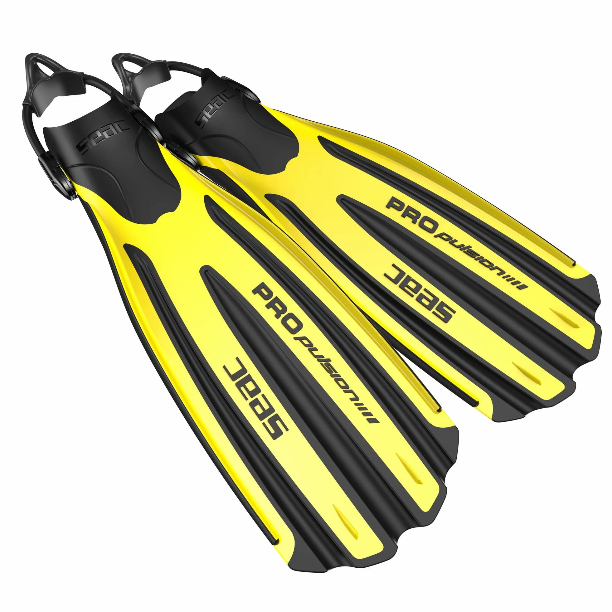 SEAC Aletas de buceo Propulsion S con correa elástica, fabricadas en Italia