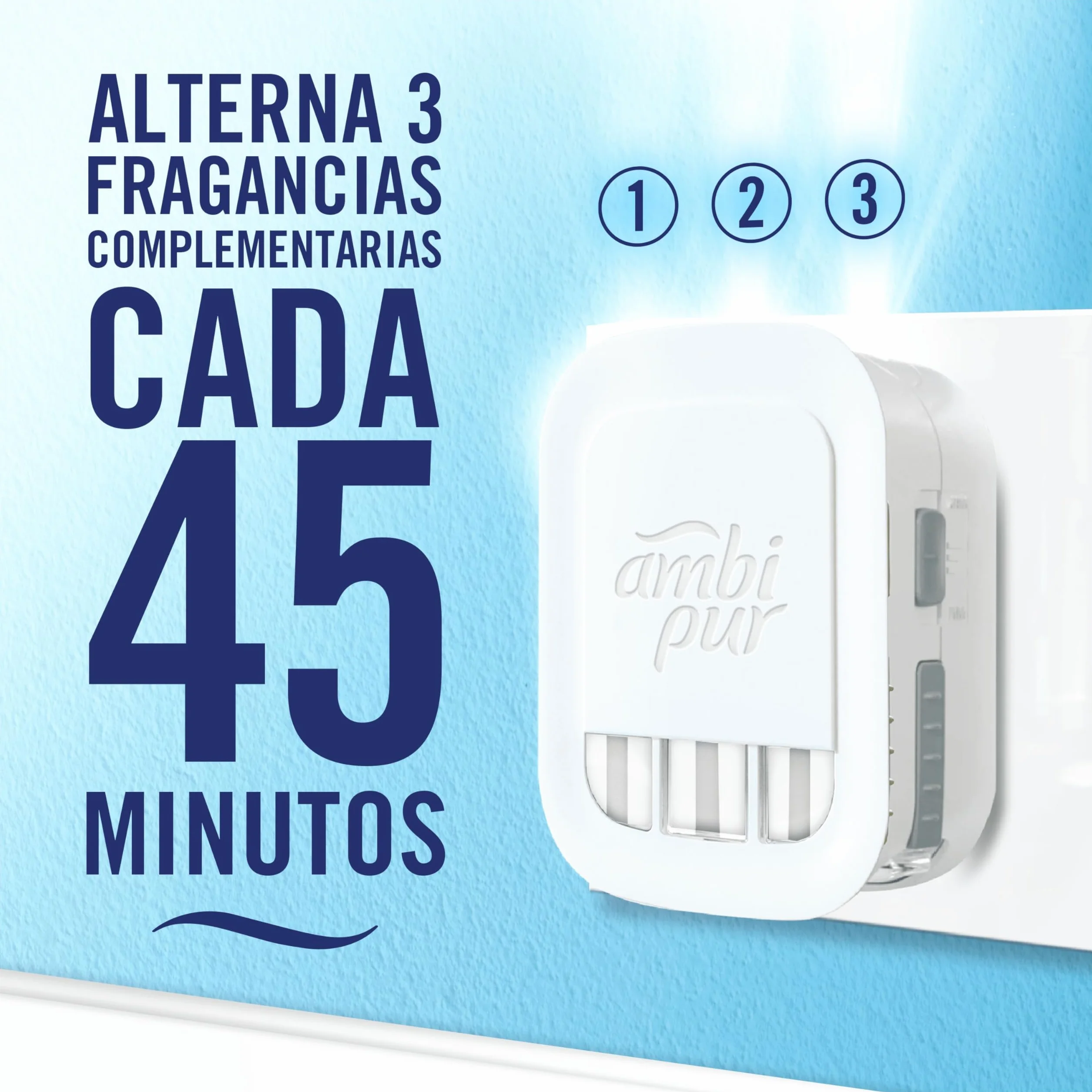 Ambi Pur 3Volution Recambio De Ambientador Eléctrico Tatami Japonés, 3 Aromas Alternan