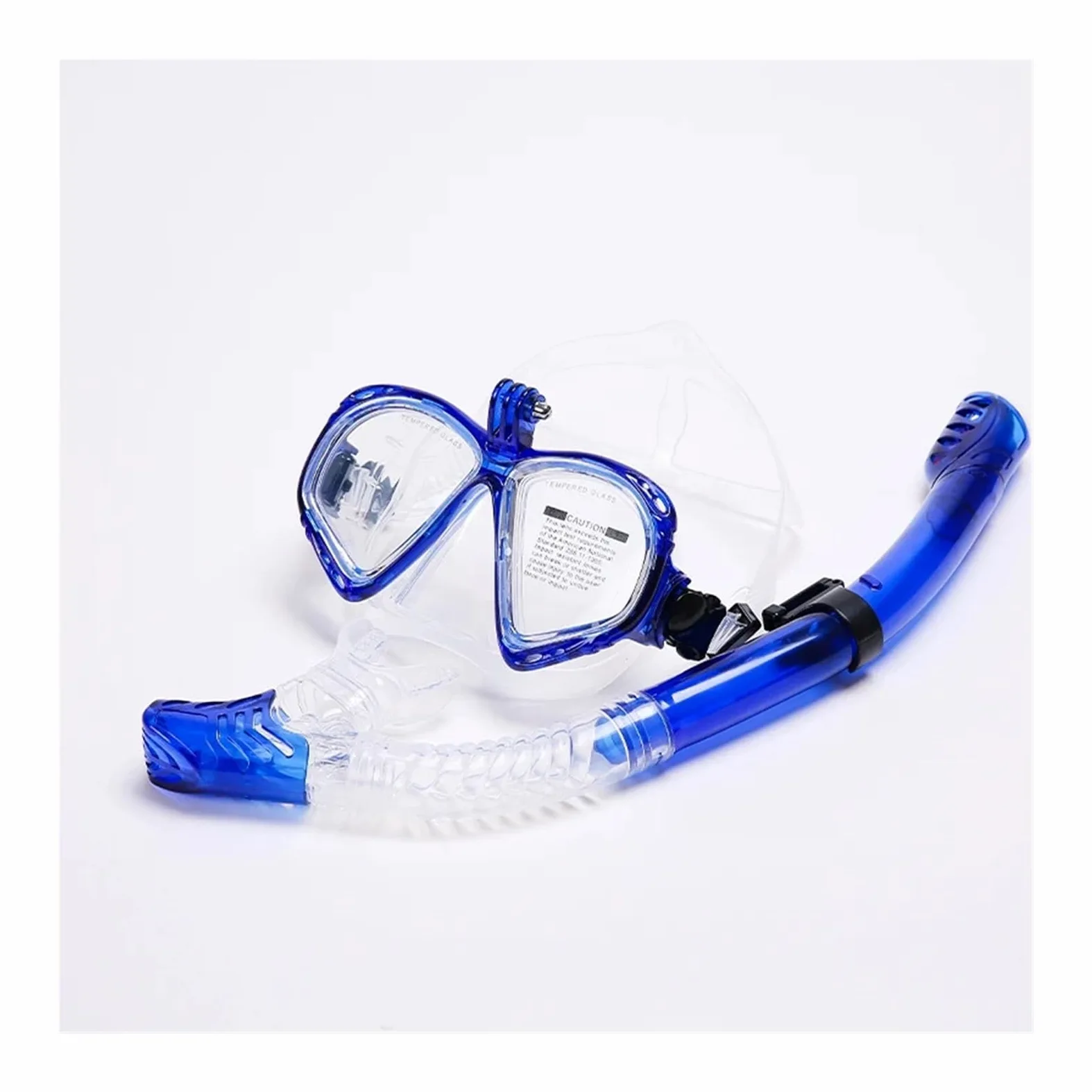 Kit de de Buceo Máscara de Snorkel, Conjunto de Snorkel, máscara de Buceo, Gafas de natación, Snorkel para cámara de Deportes submarinos GoPro Buceo(Plum)
