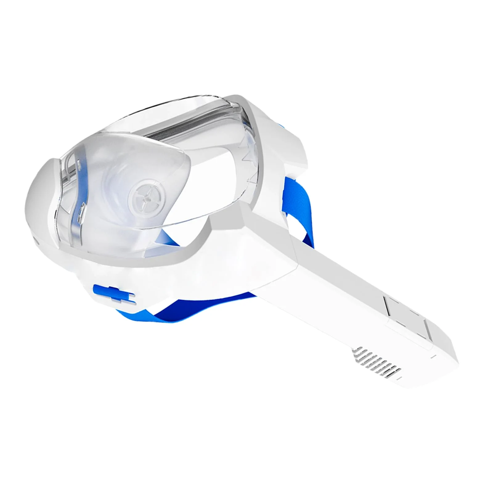 Sorandy Máscara de Snorkel de Cara Completa para Adultos y Niños |Snorkel Superior Seco de Respiración Natural, Lente Antivaho, Máscara de de Policarbonato para Piscina de Buceo