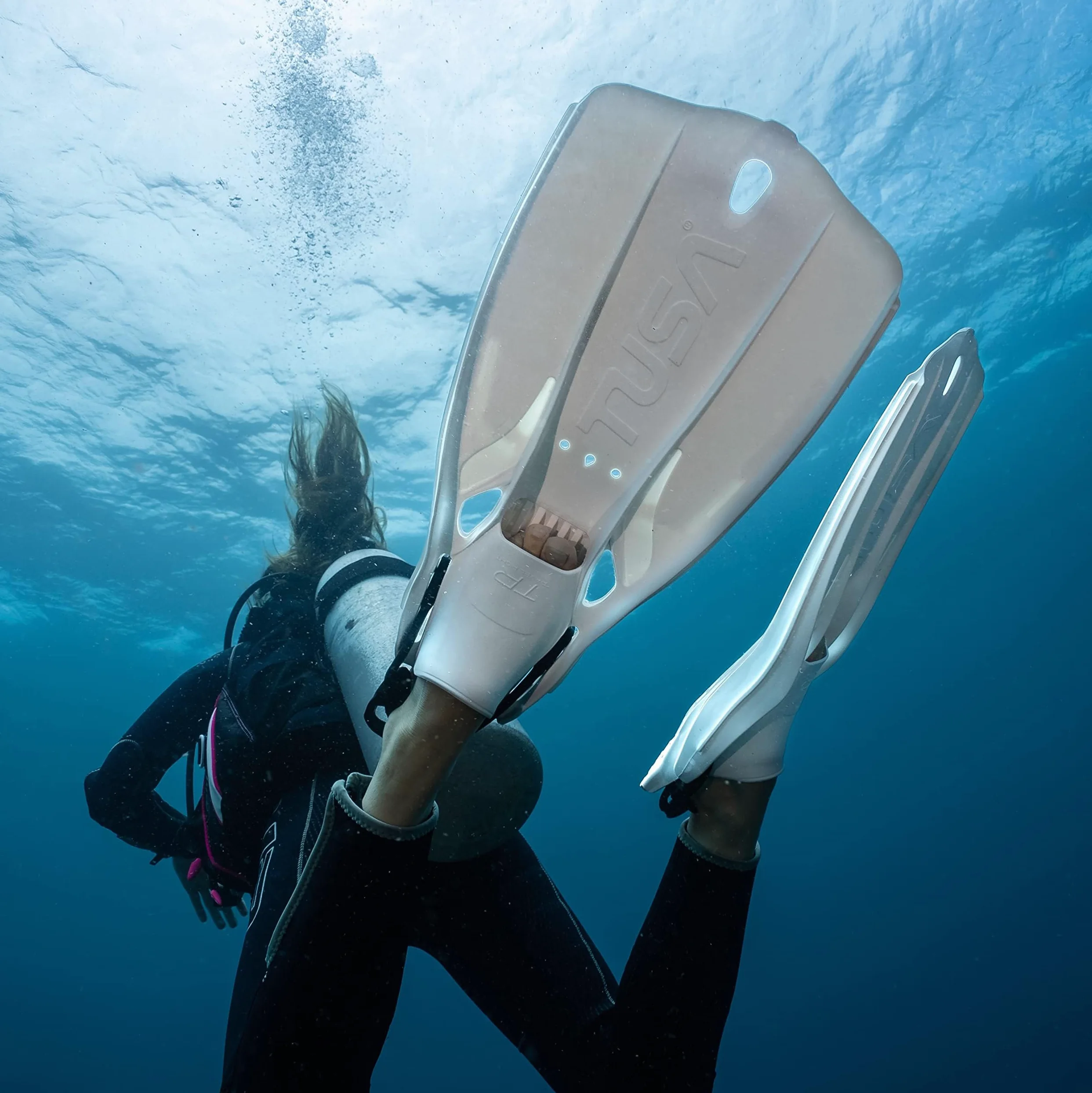Tusa Sf-0110 Travel Right Scuba Diving Fins Aletas de Buceo, Unisex Adulto