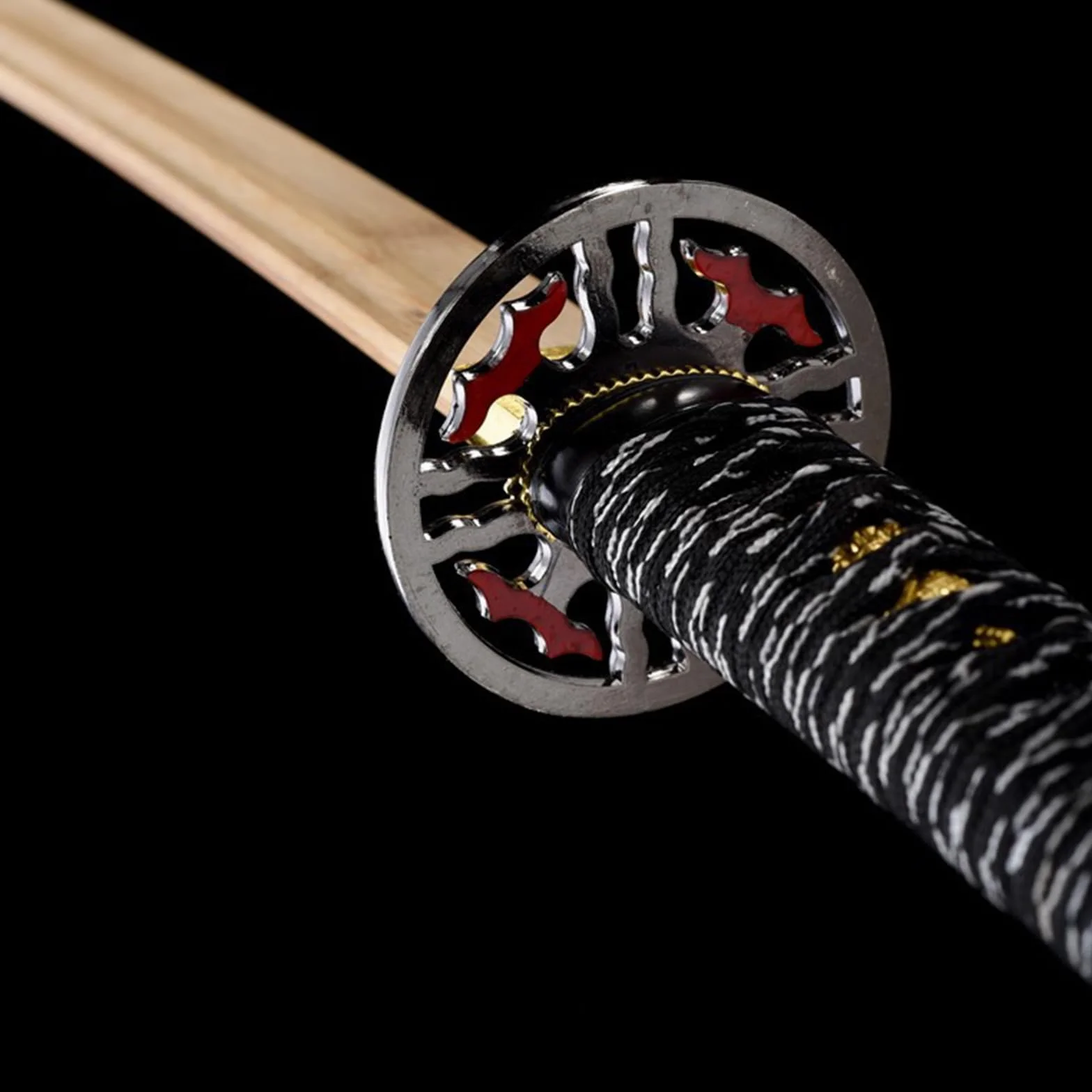Katana de bambú Natural 103cm Bokken Hecho a Mano Espada samurái de Madera para Entrenamiento Kendo