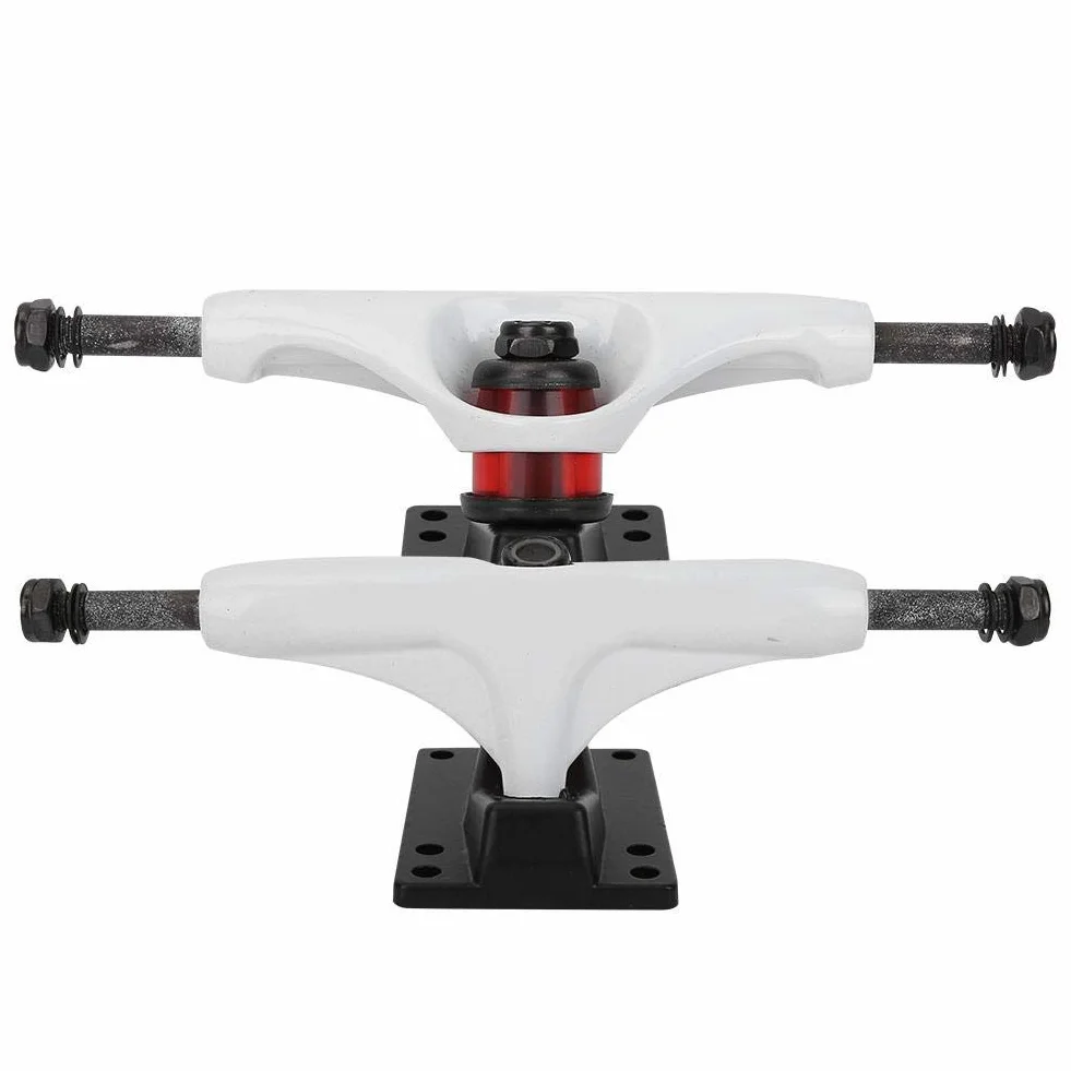 Alomejor Camión de Monopatín con 2 Rodamientos ABEC-7, Tablero Largo de 4-8 Pulgadas para Patineta de Montaña, Camiones Independientes de Aluminio 7-Pulgadas con Base Angular 50° p