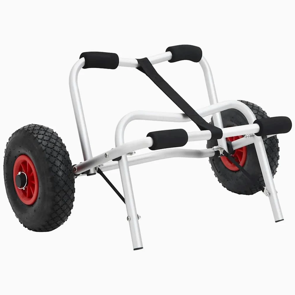 vidaXL 1/2x Carretilla Plegable de Transporte de Kayak Aluminio Carrito Canoa