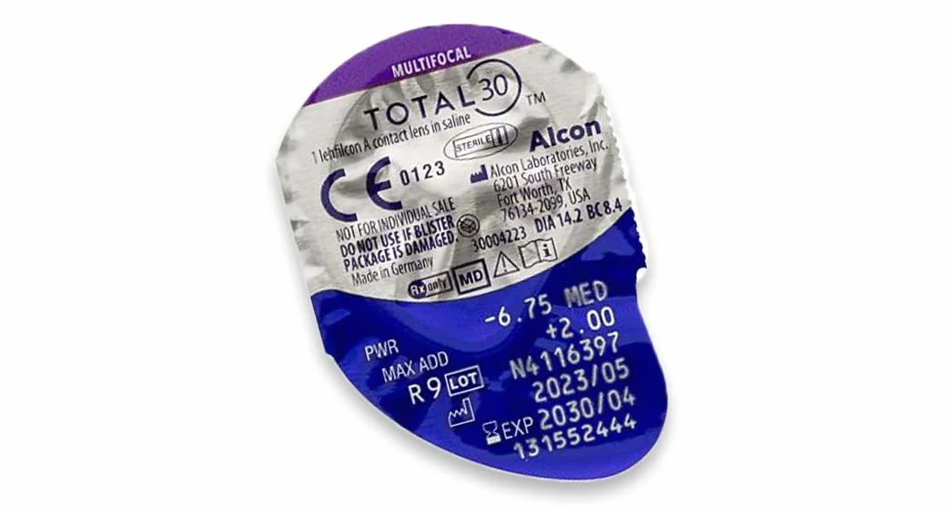 TOTAL30 Multifocal lentes de contacto mensuales 3 lentes R 8.4 mm D 14.2 mm adición medio +01.75 dioptrías