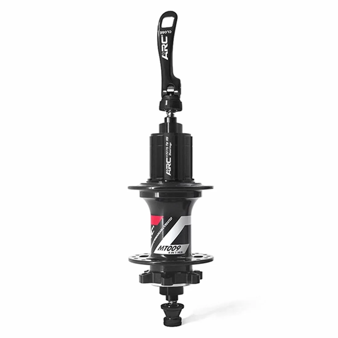Buje MTB de 28/32/36 Orificios para Freno de Disco, con rodamientos sellados de liberación rápida para Cassette de 8, 9, 10 y 11 velocidades (Color: Negro, Tamaño 36H)