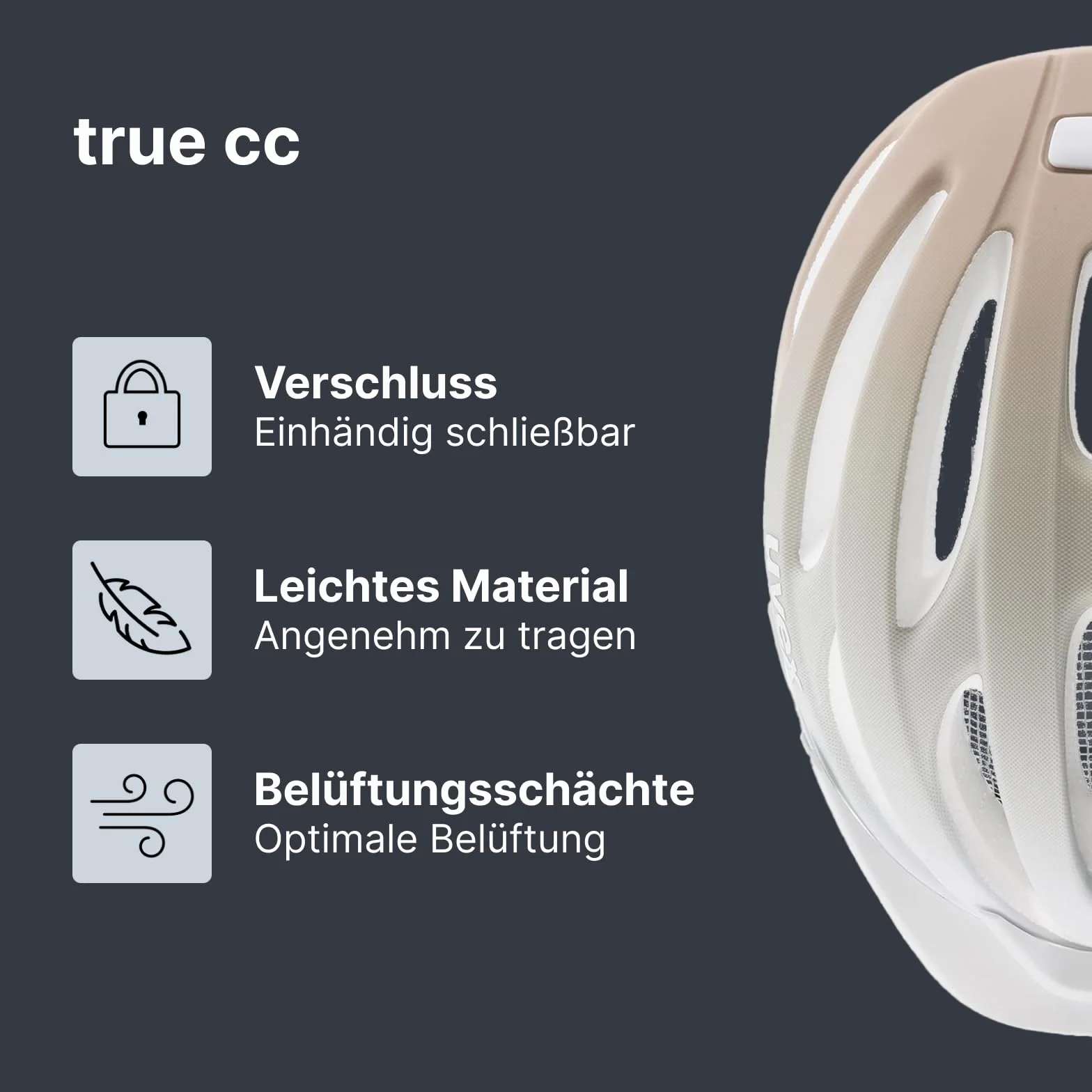 uvex True CC - Lightweight All-Round Bike Helmet for Women