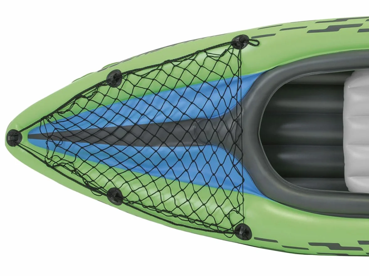 Intex Challenger Kayak, Man Inflatable Canoe with Aluminum Oars and Hand Pump
