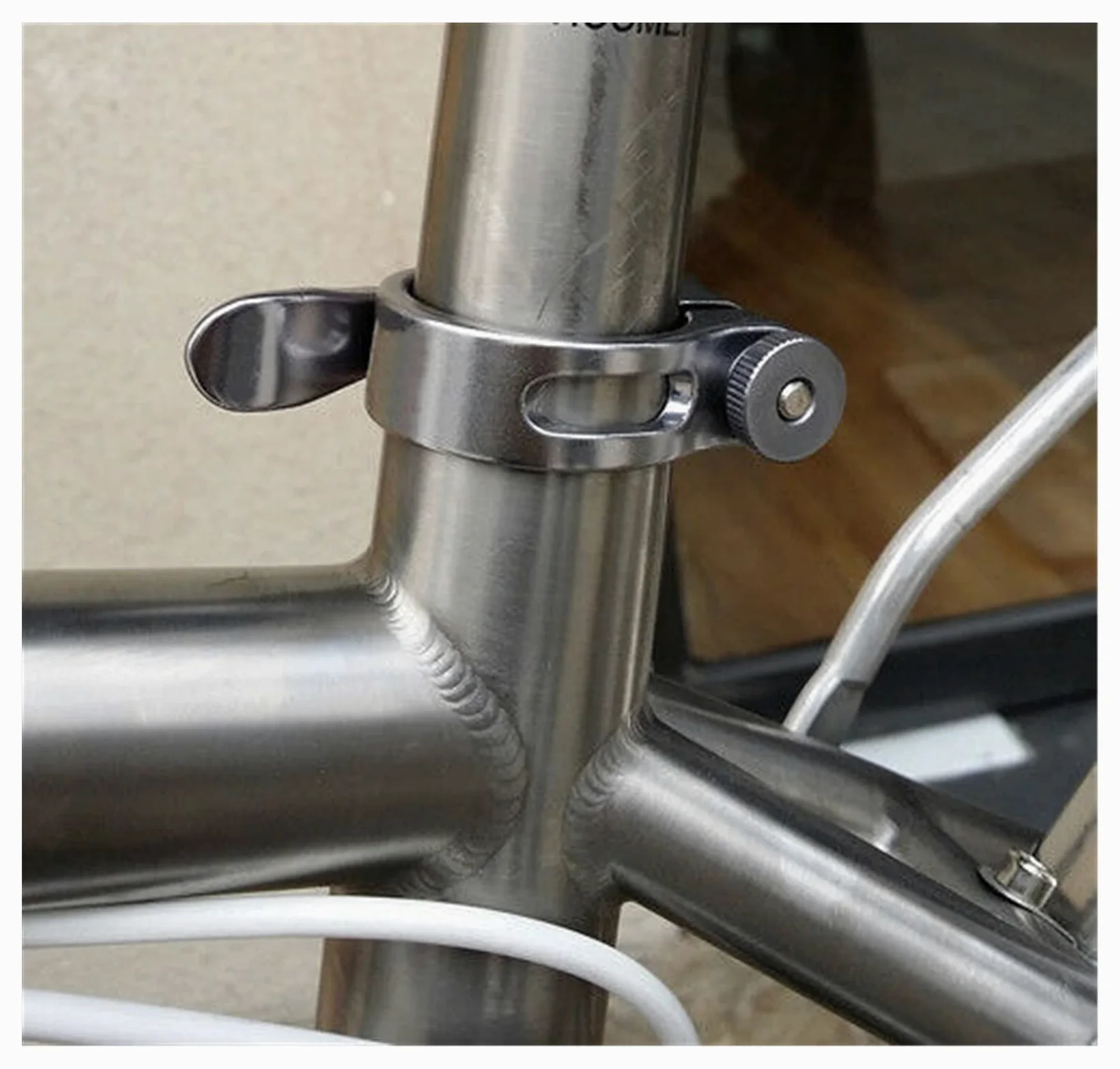 Cierres de Sillín para Bicicletas Bicicleta de la Bicicleta de la Carretera de montaña Reloje de la Bicicleta Sillín de Asiento de la Pinza del Asiento 31.8/34.9mm Abrazadera de Sillín