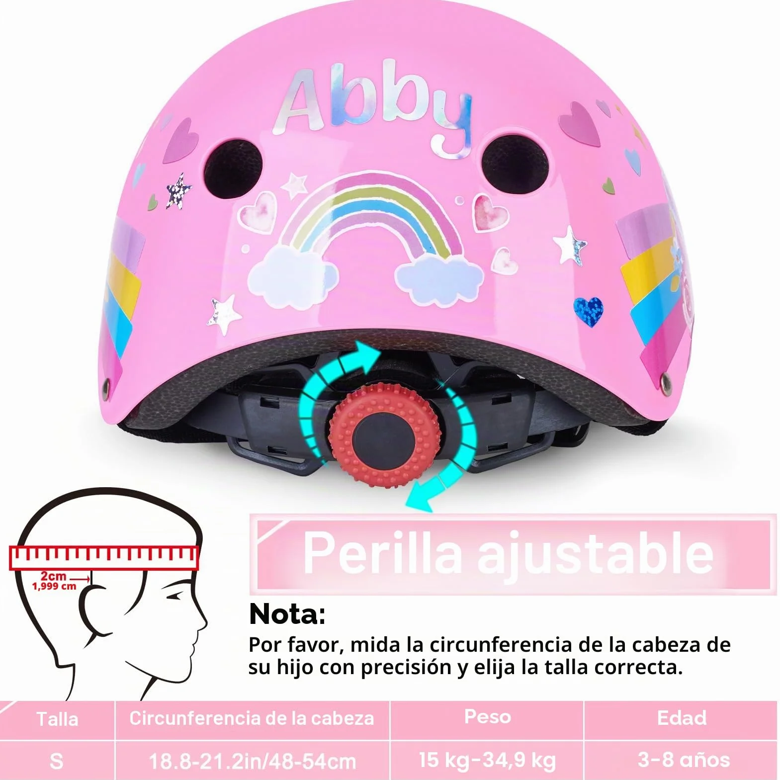 Casco Bicicleta Niños, Unicorn Castle Cascos de Ciclismo para Niños Ajustable Casco Infantil Patinete Rollerskate de 3 a 8 Años