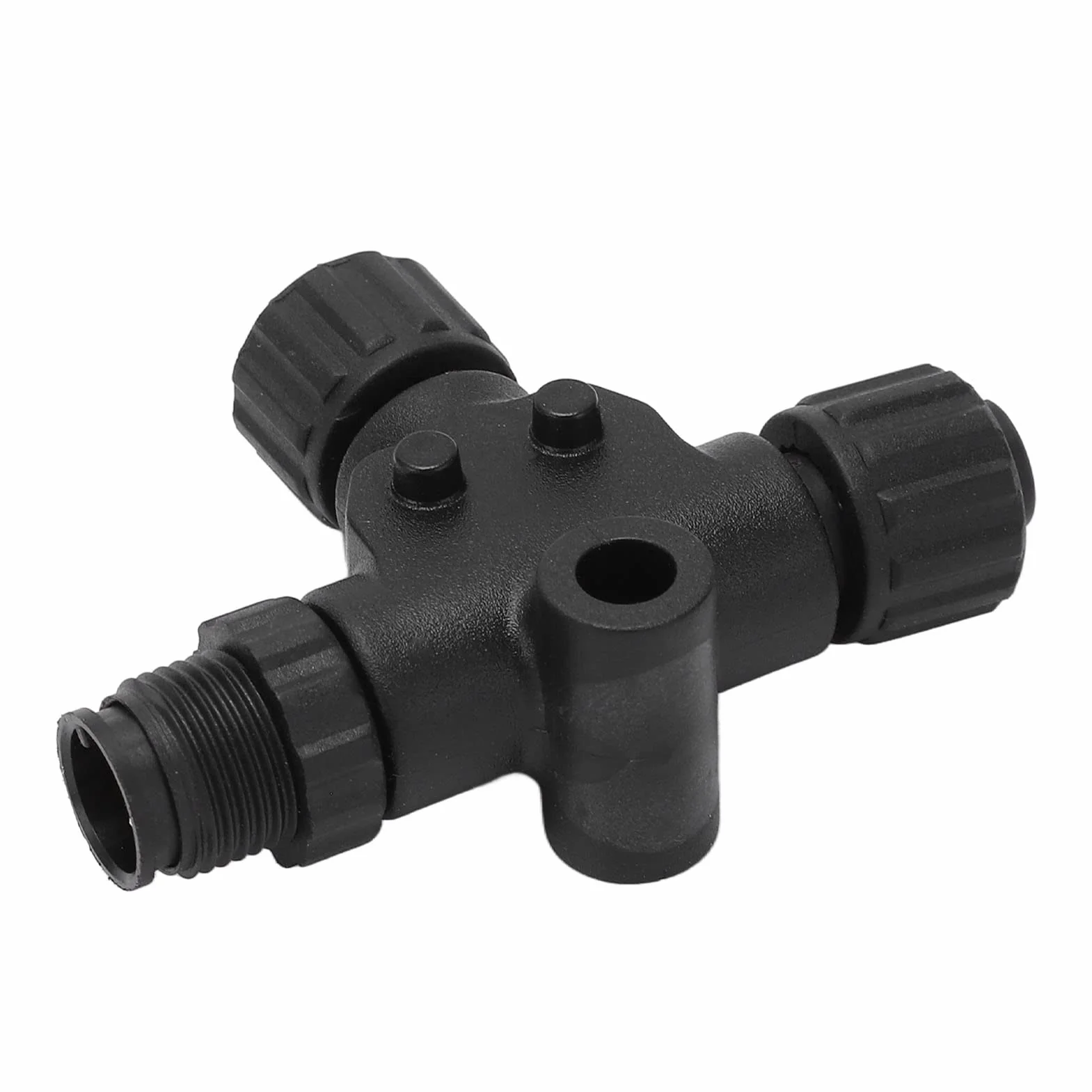 lyrlody Conector en T NMEA 2000, Rosca M12 de 5 Pines IP67 Resistente Al Agua Fabricado en Metal ABS, para Redes Lowrance Simrad B G Navico