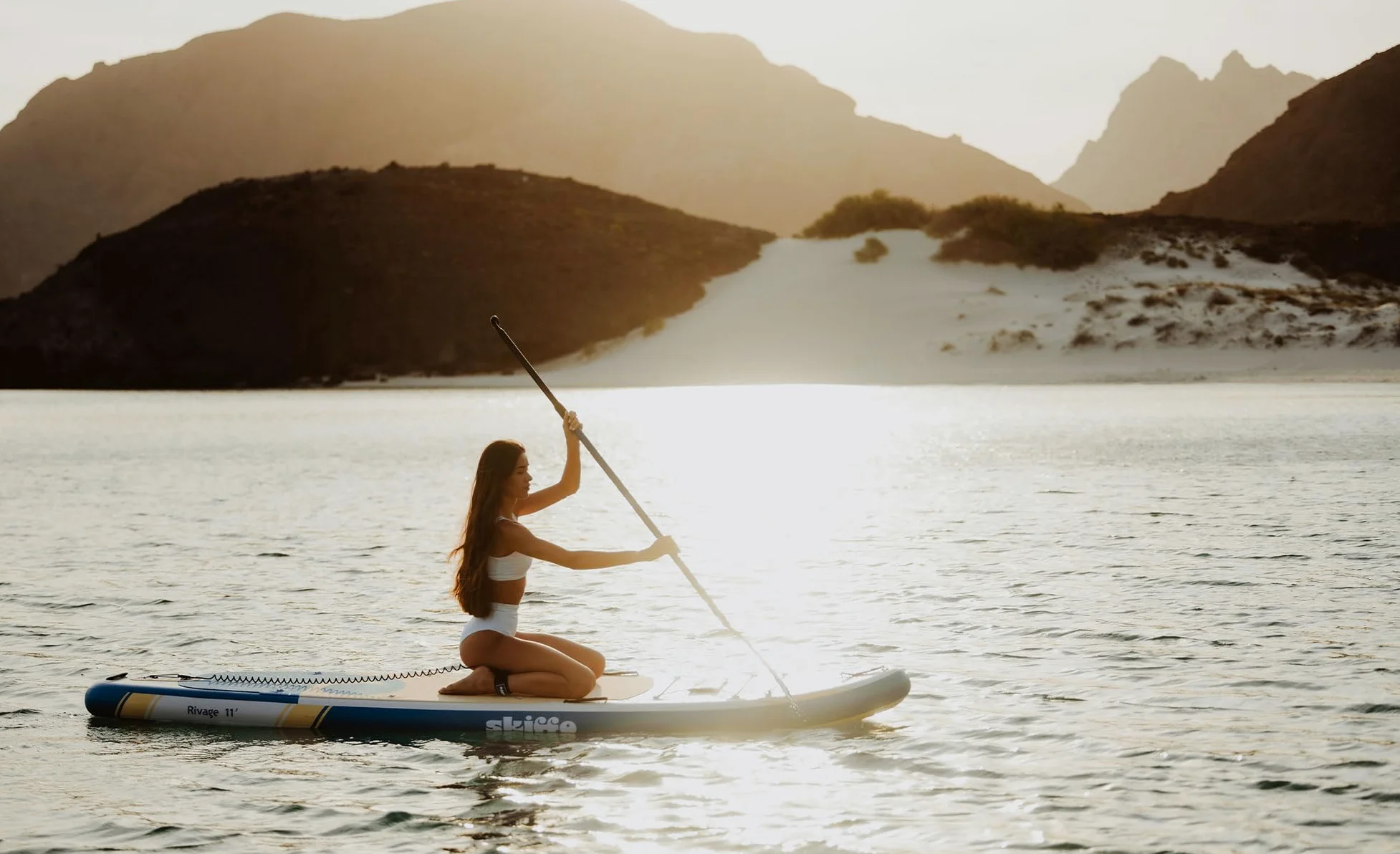 Skiffo Rivage Lagoon 11' – Sup Inflable 2 en 1 Kayak Completo – 335 x 86 x 15 cm – MAX 160 kg – Estable y versátil – Diseño único