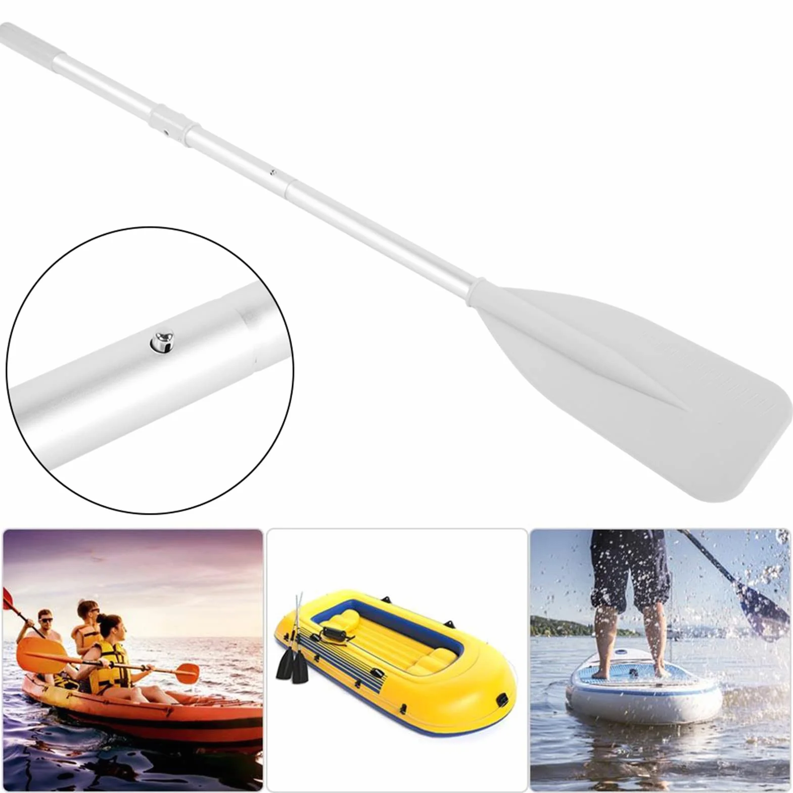 Remos de Kayak ABS Aleación de Aluminio para Canoa Rafting Barco Remos 2 Uds Niños y Adultos
