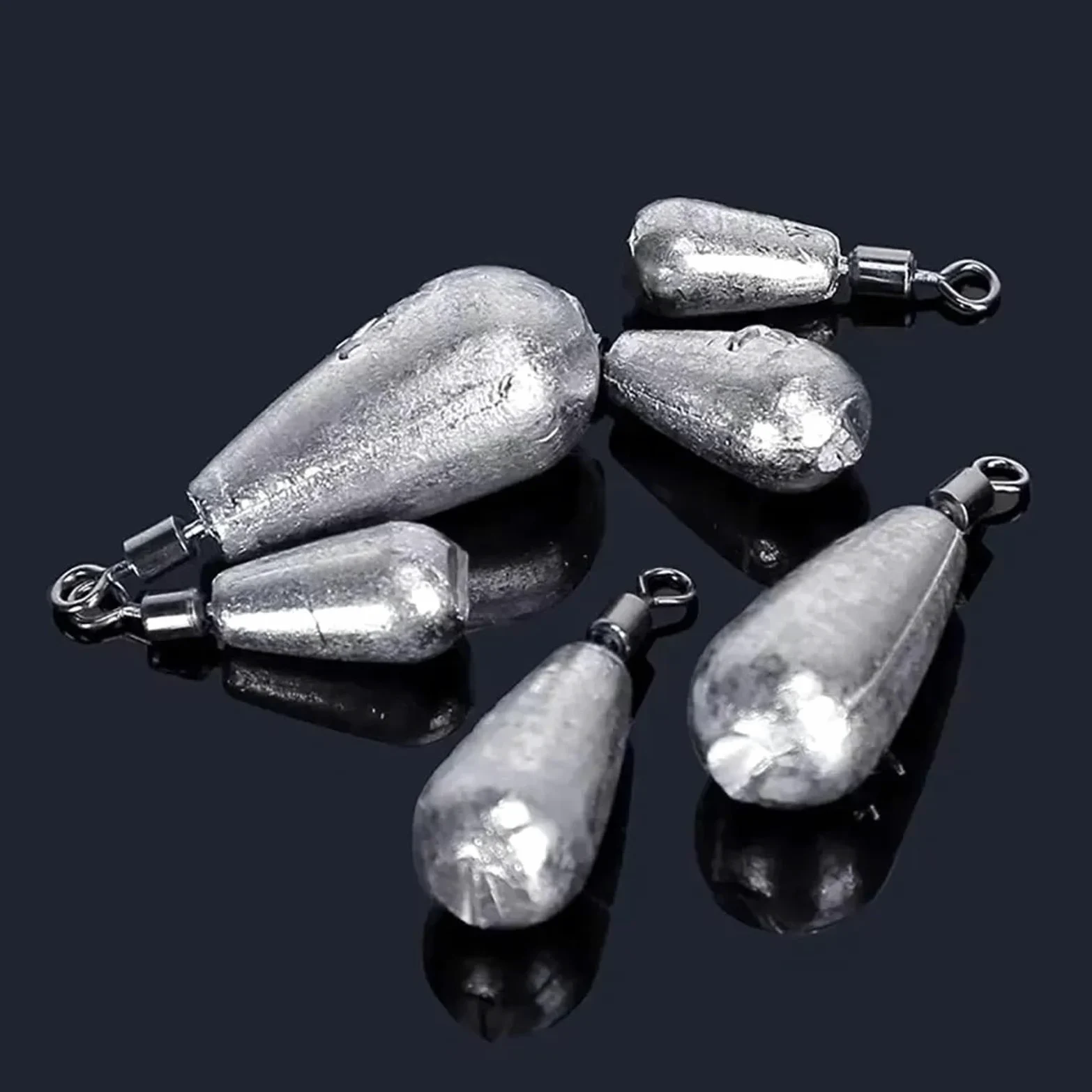 Juego de 15 plomadas de pesca de 3,5 g, 5 g, 7 g, 10 g, 14 g, 20 g, tubo de plomada, colgante de metal, kit de aparejos de mar, herramienta para deportes al aire libre (3,5 g)