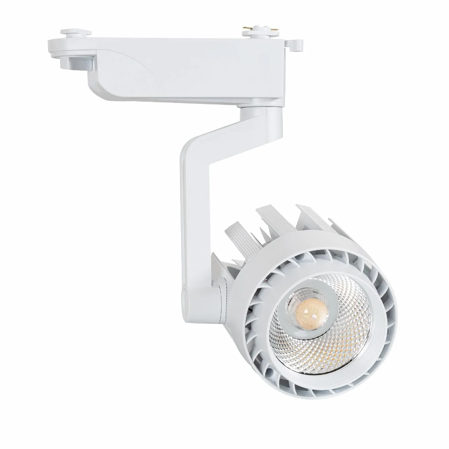 LEDKIA LIGHTING Foco Carril LED Monofásico 30W 3000 lm 3000K COB PC y Aluminio