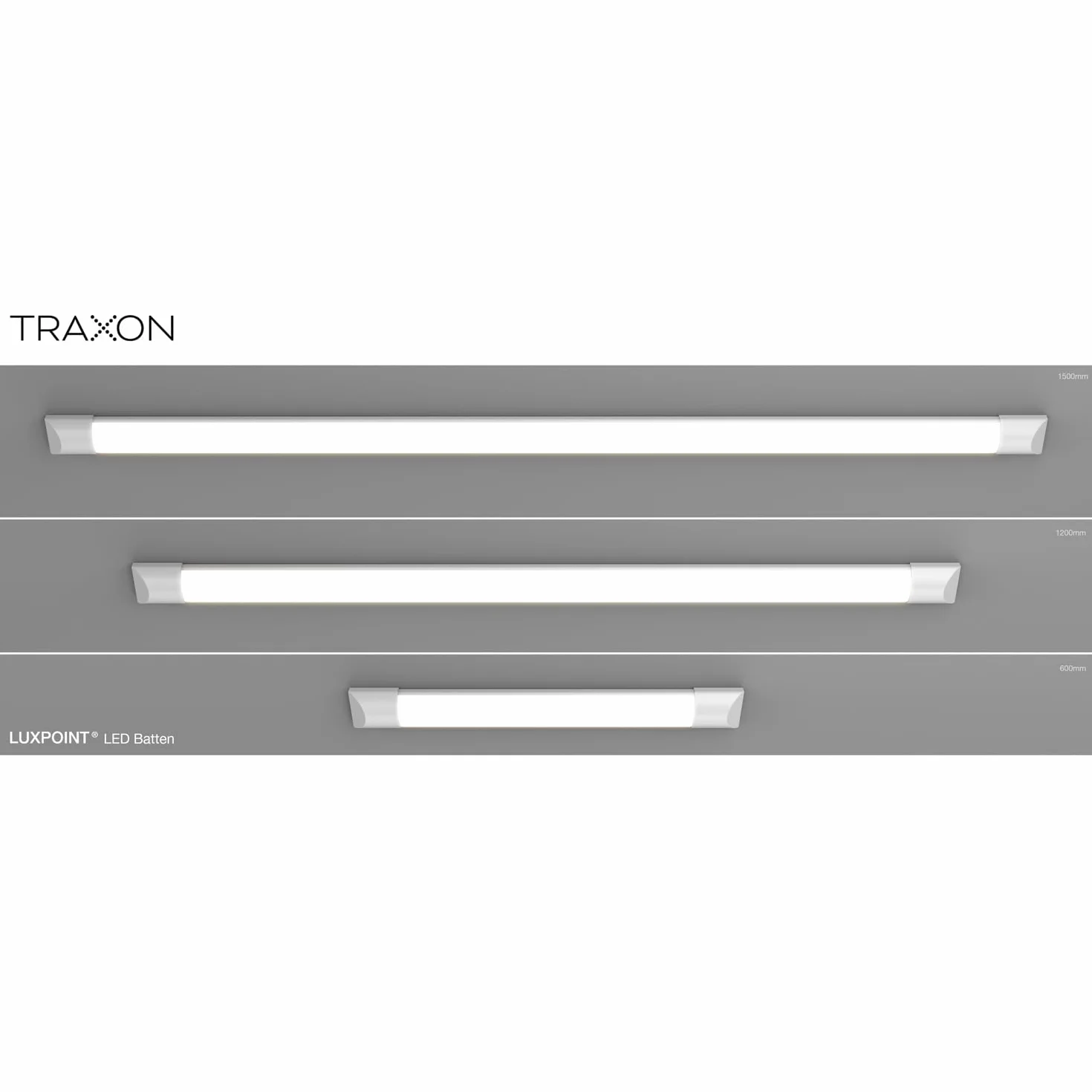 TRAXON LUXPOINT Regleta LED 120cm 36W 6500K 3600Lm IP54 IK06