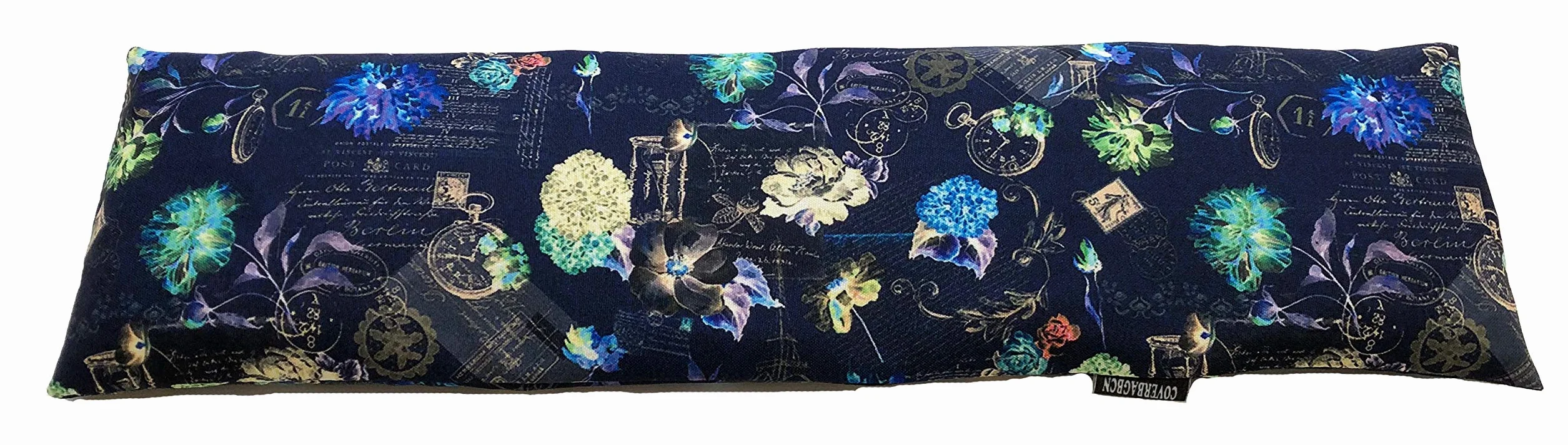 Saco Térmico Cervical con Huesos de Cereza 50 x 14 cm Doble Funda Azul