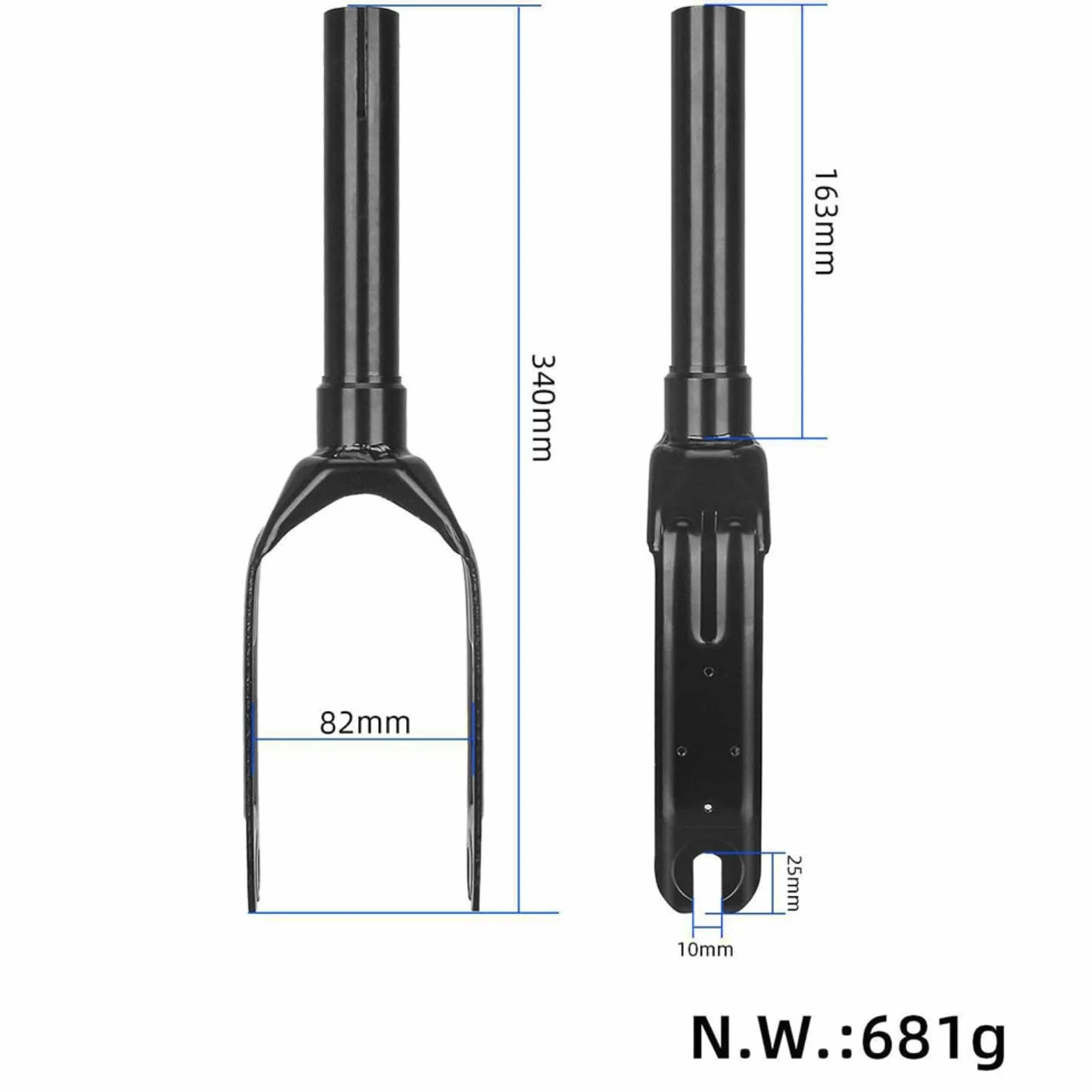 Horquillas delanteras para scooter eléctrico Xiaomi 4 Pro aleación de aluminio