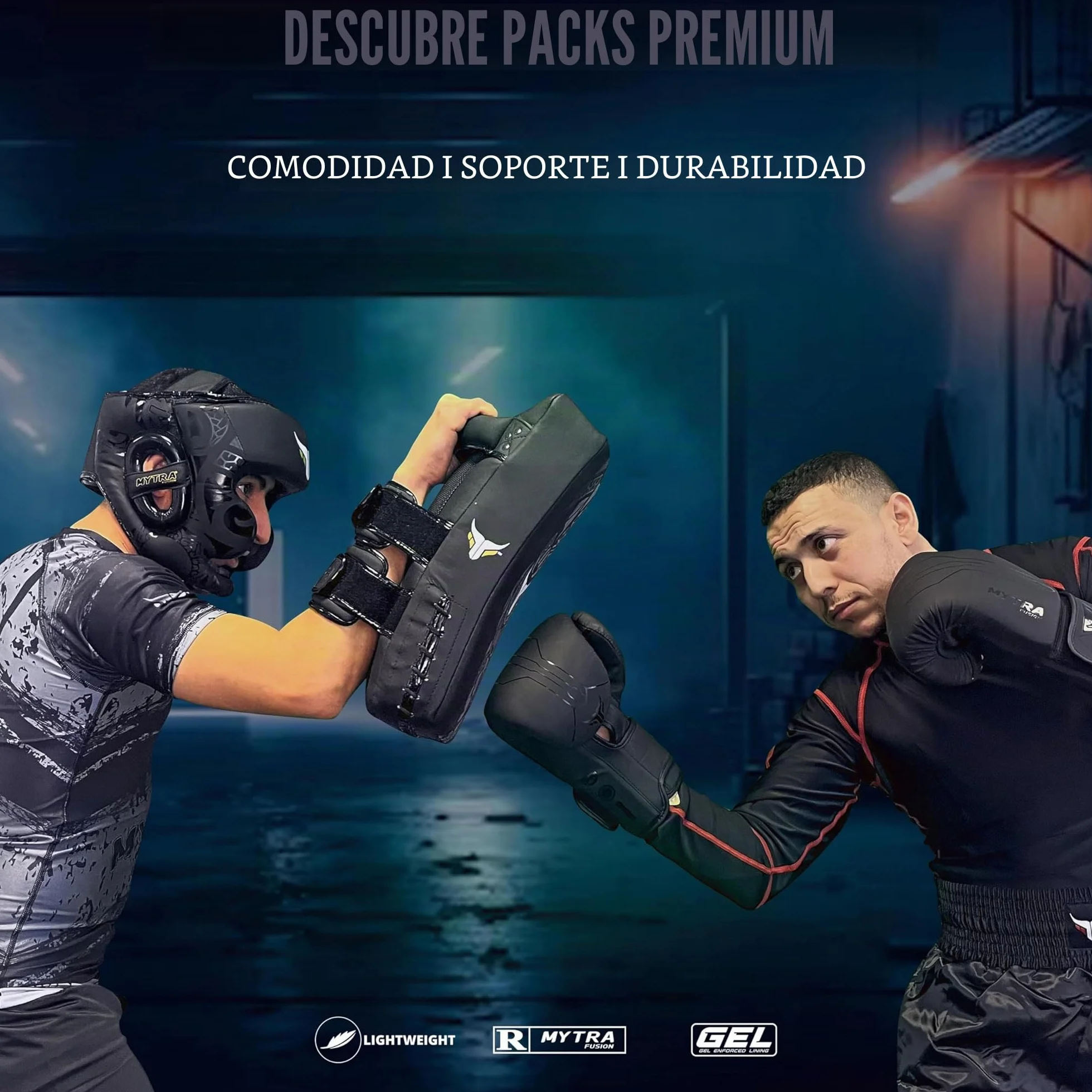 Mytra Fusion paos Muay Thai Curved paos Patadas MMA, Kickboxing, Artes Marciales, Karate Puñetazos Boxeo Entrenamiento Pads