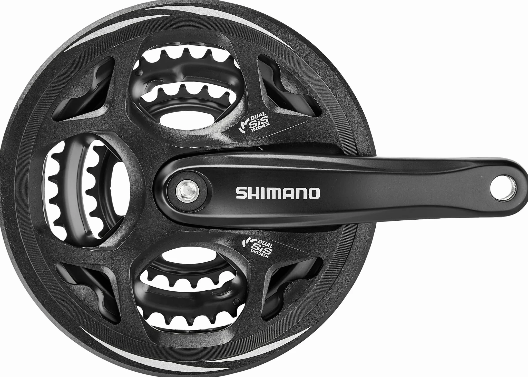 SHIMANO Bielas 8 velocidades Negro FC-M311 48/38/28T 175mm