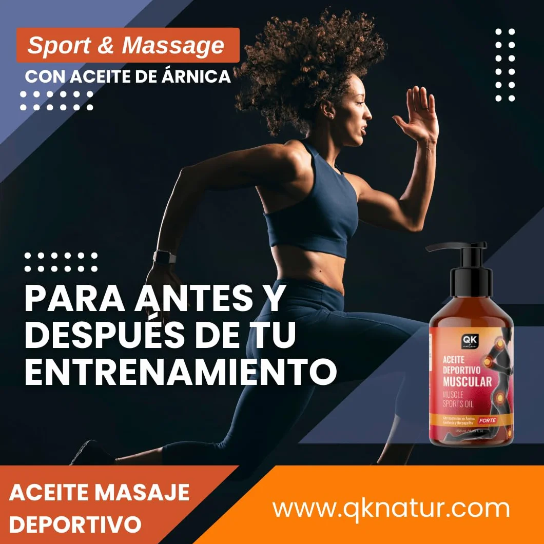 Aceite Deportivo Muscular 250 ml con Árnica, Gaulteria y Harpagofito
