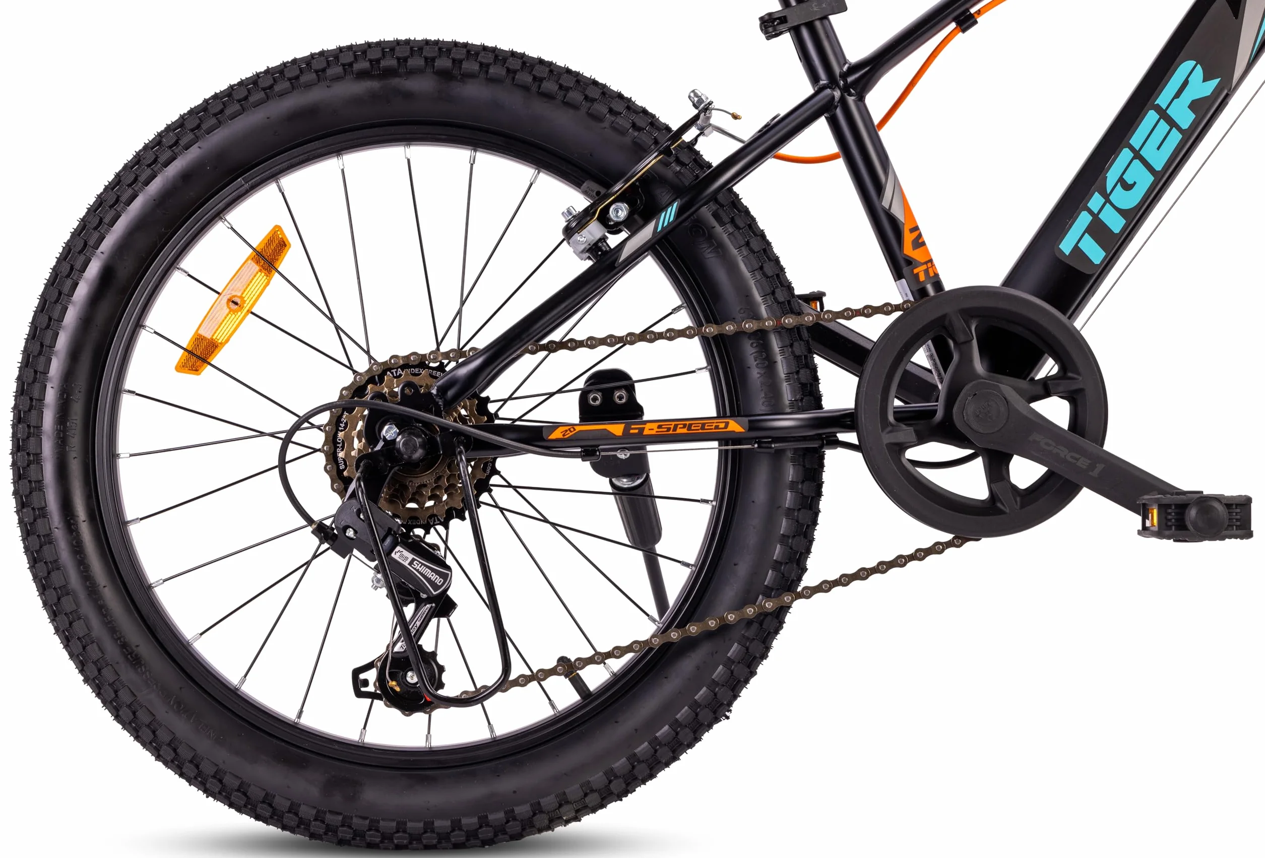 Tiger Bike Bicicleta Infantil 20 Pulgadas tamaño de Rueda a Elegir 6 velocidades Shimano Bicicleta para niños de 6 a 10 años Altura Ajustable