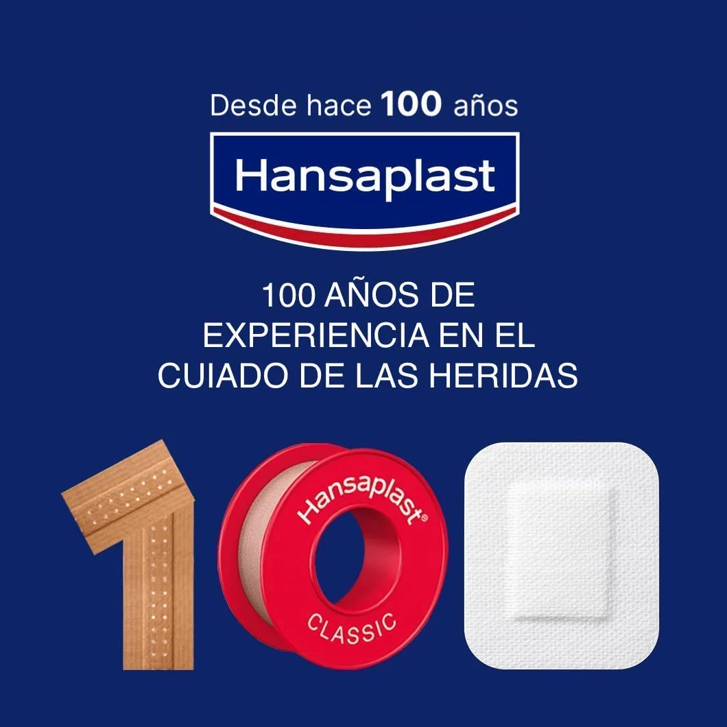 Hansaplast Venda cohesiva 5 m x 2,5 cm autoadhesiva resistente al agua transpirable