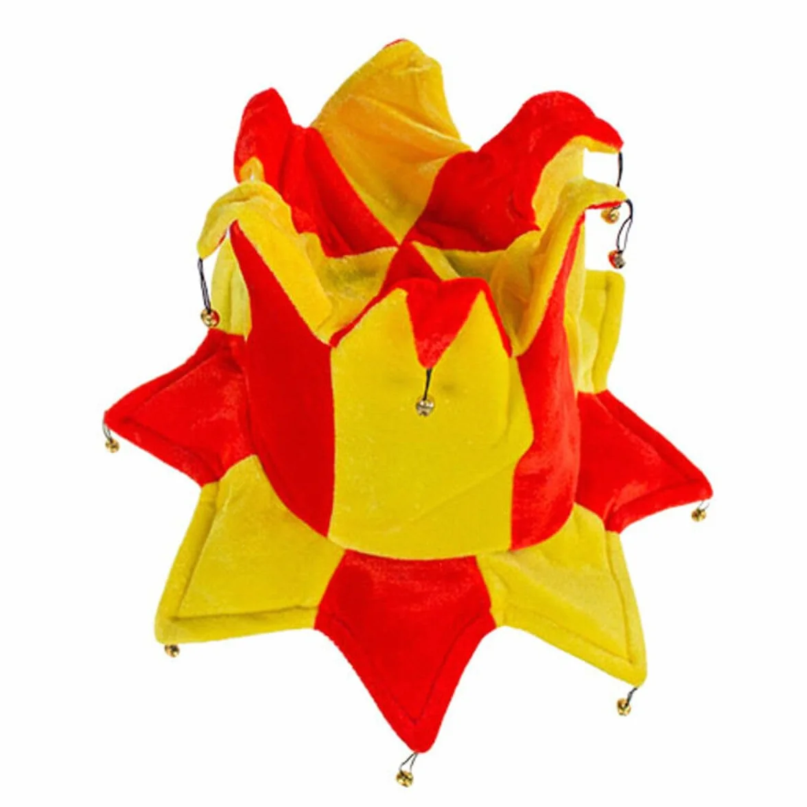 Genérico - Gorro bufón 14 puntas bandera españa